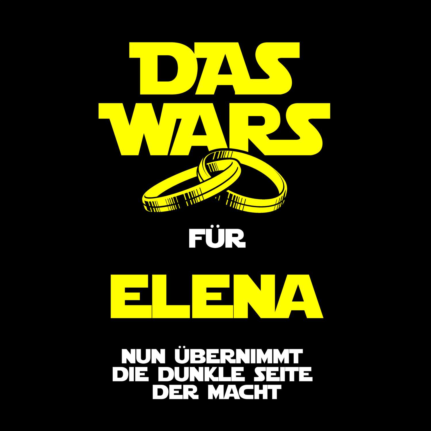 JGA T-Shirt »Das Wars« für den Namen »Elena«