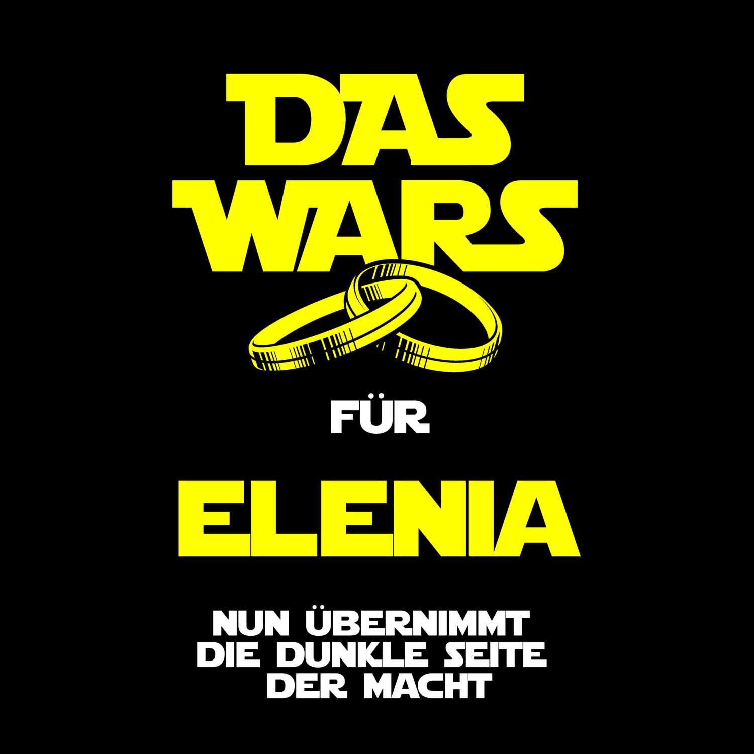 JGA T-Shirt »Das Wars« für den Namen »Elenia«