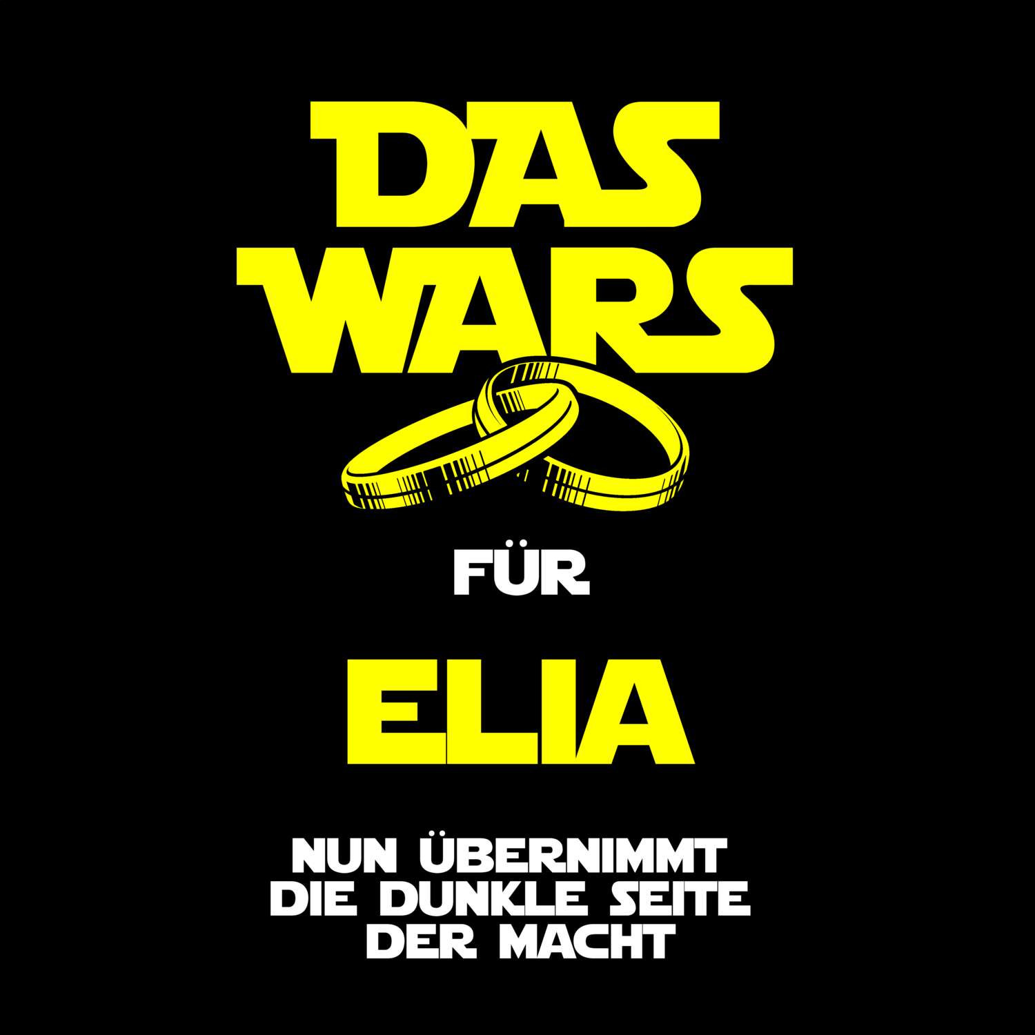 JGA T-Shirt »Das Wars« für den Namen »Elia«