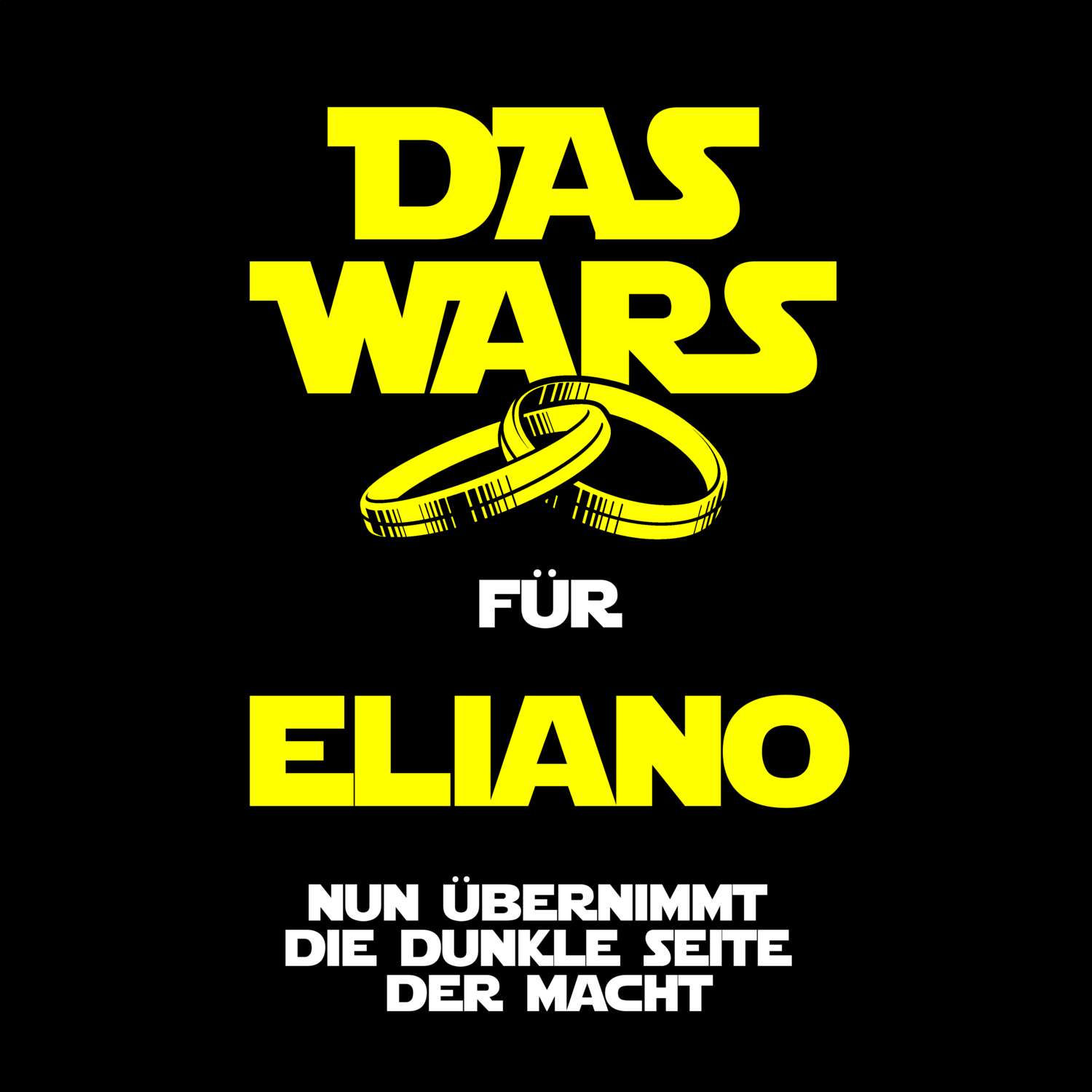 JGA T-Shirt »Das Wars« für den Namen »Eliano«