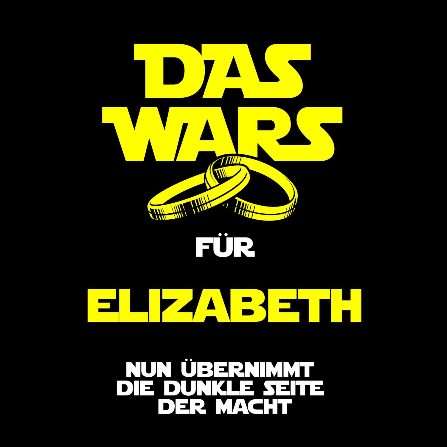 JGA T-Shirt »Das Wars« für den Namen »Elizabeth«