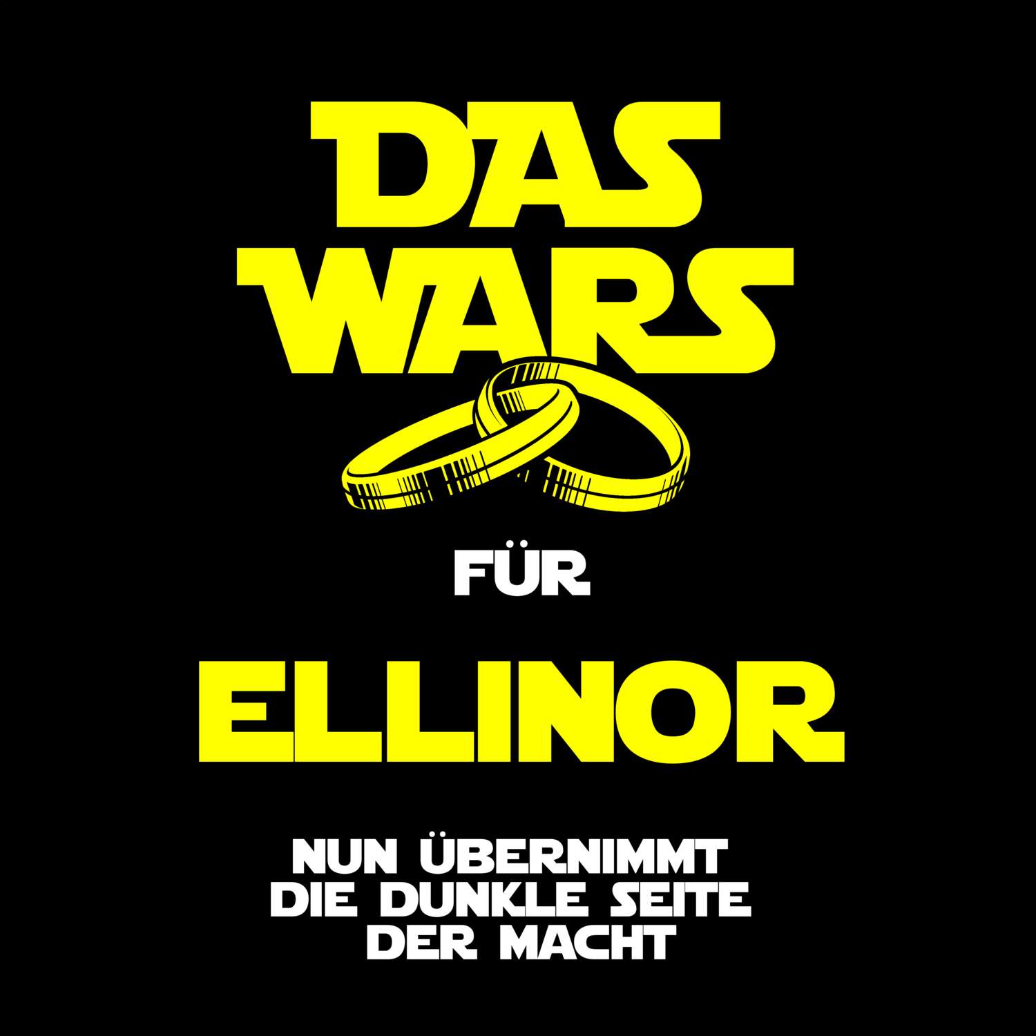 JGA T-Shirt »Das Wars« für den Namen »Ellinor«