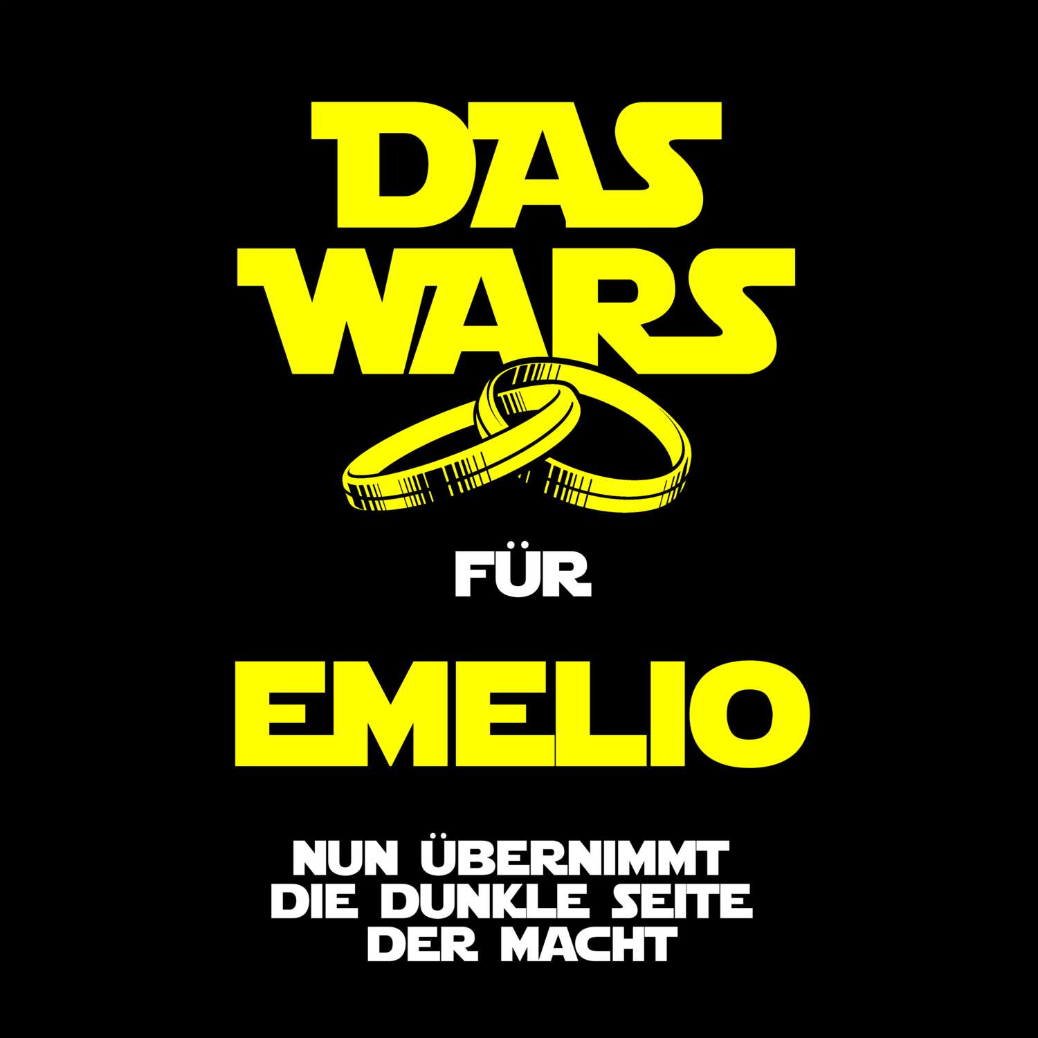 JGA T-Shirt »Das Wars« für den Namen »Emelio«