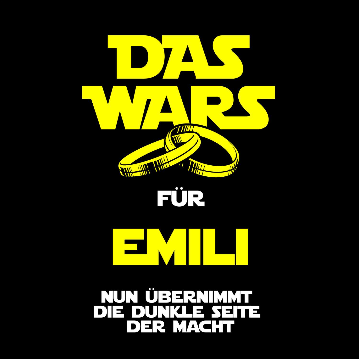 JGA T-Shirt »Das Wars« für den Namen »Emili«