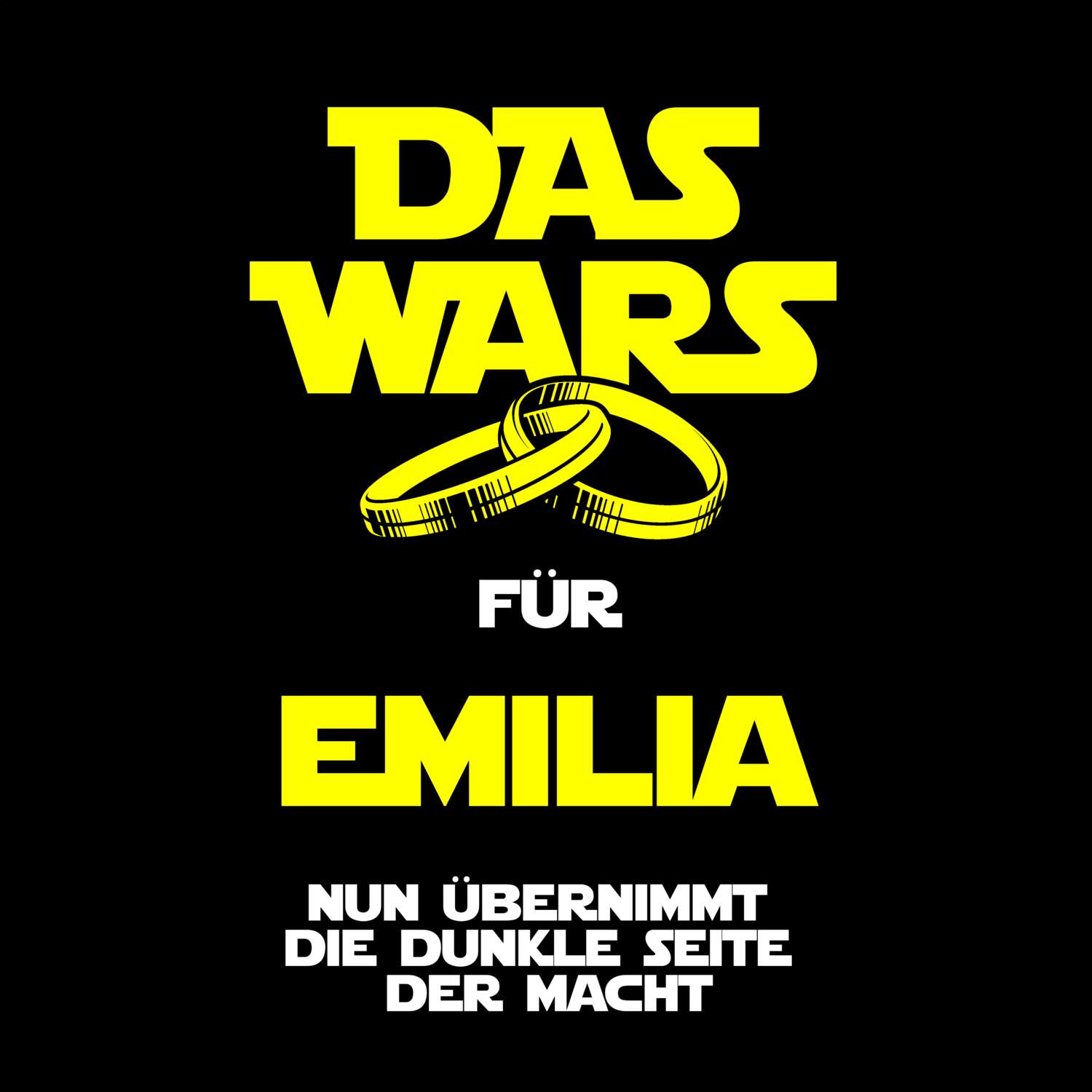 JGA T-Shirt »Das Wars« für den Namen »Emilia«