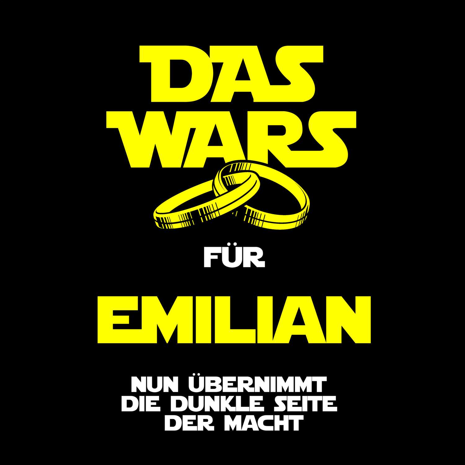 JGA T-Shirt »Das Wars« für den Namen »Emilian«