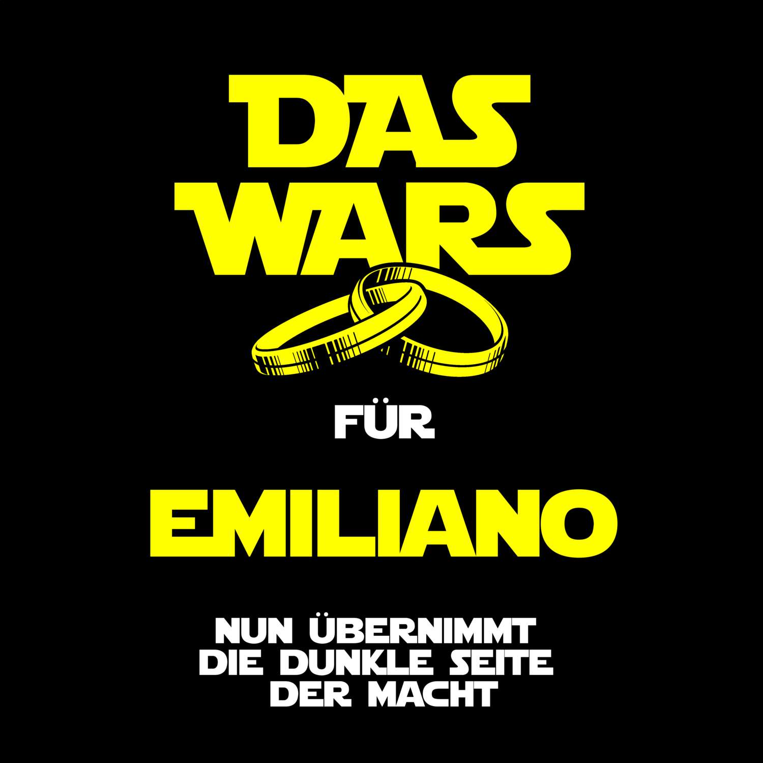 JGA T-Shirt »Das Wars« für den Namen »Emiliano«