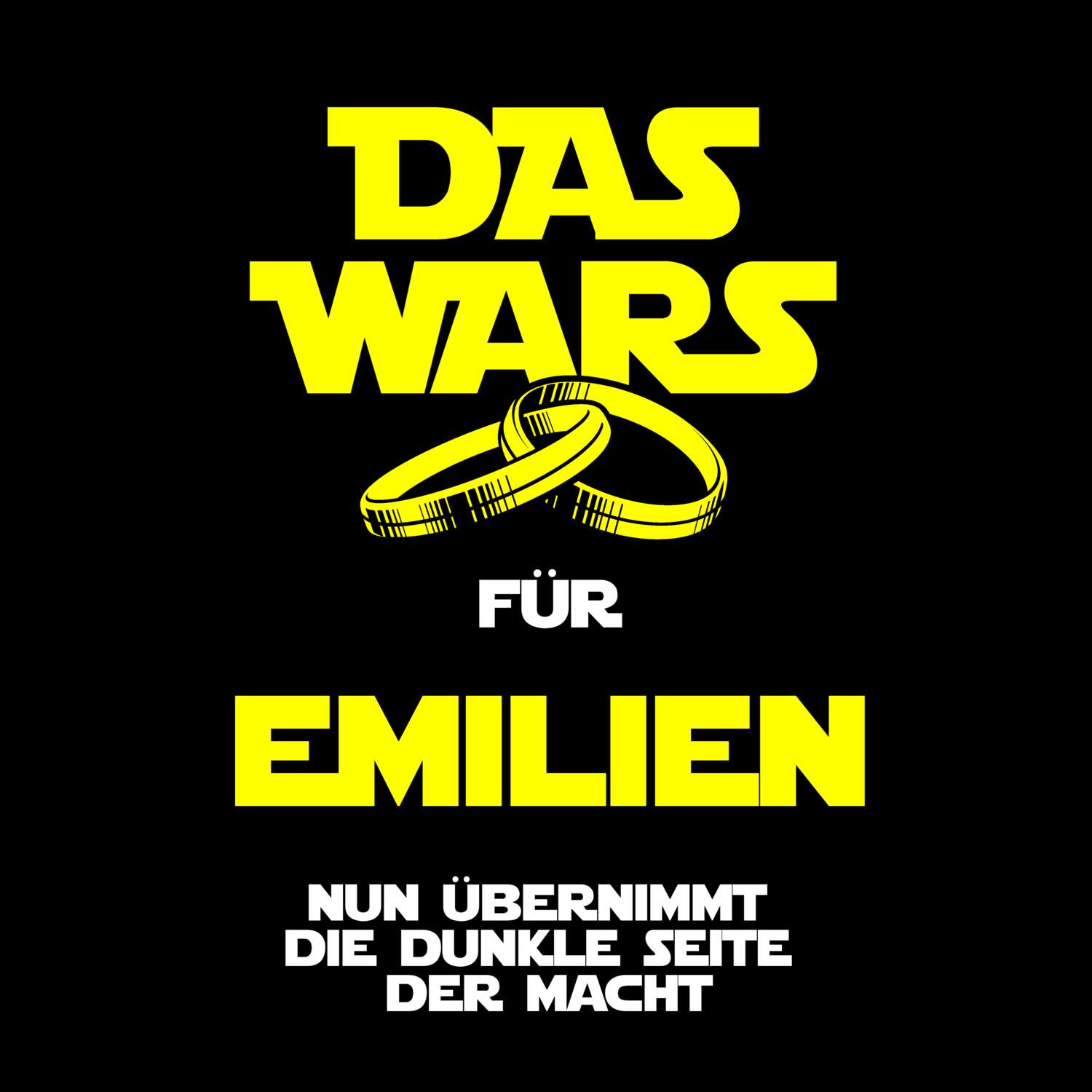 JGA T-Shirt »Das Wars« für den Namen »Emilien«