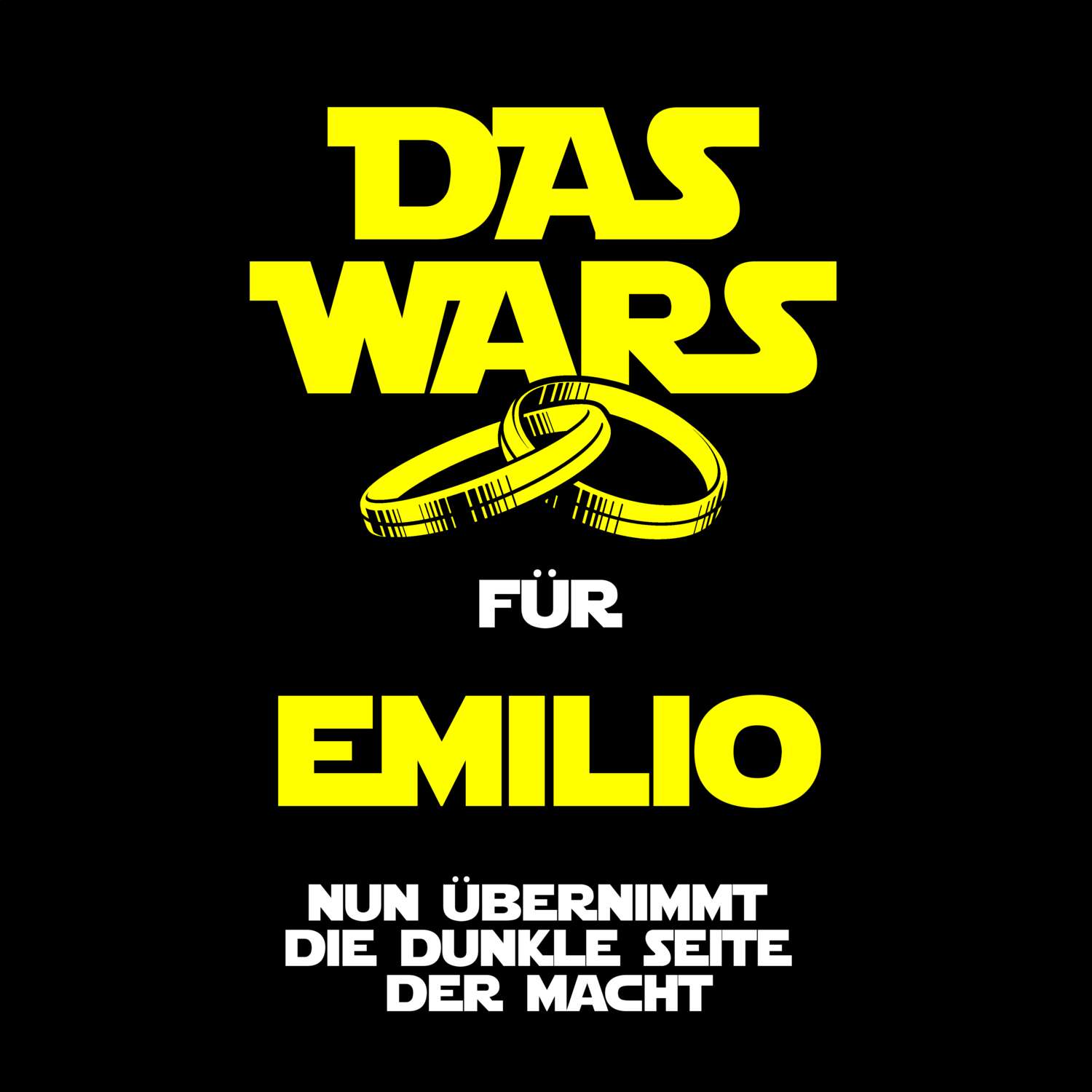 JGA T-Shirt »Das Wars« für den Namen »Emilio«