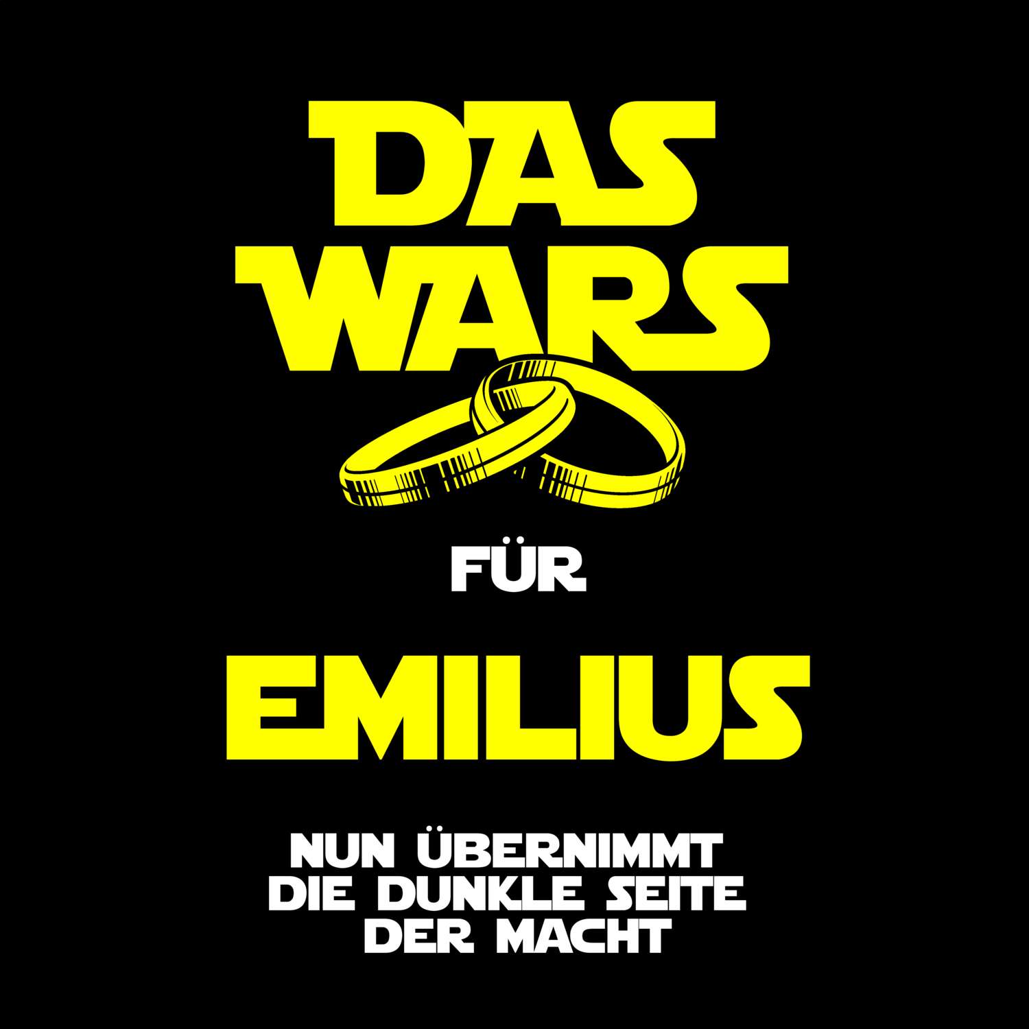 JGA T-Shirt »Das Wars« für den Namen »Emilius«