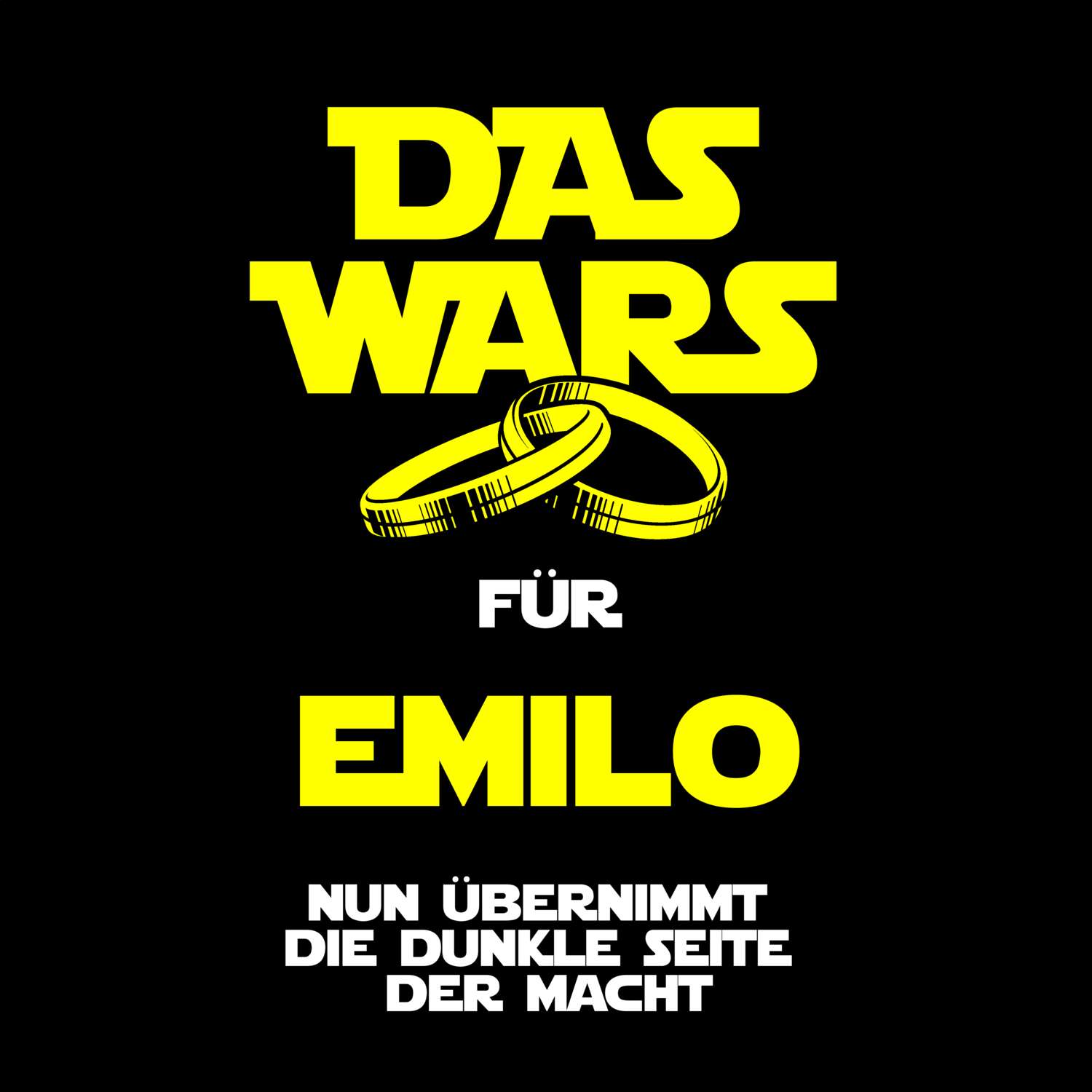 JGA T-Shirt »Das Wars« für den Namen »Emilo«