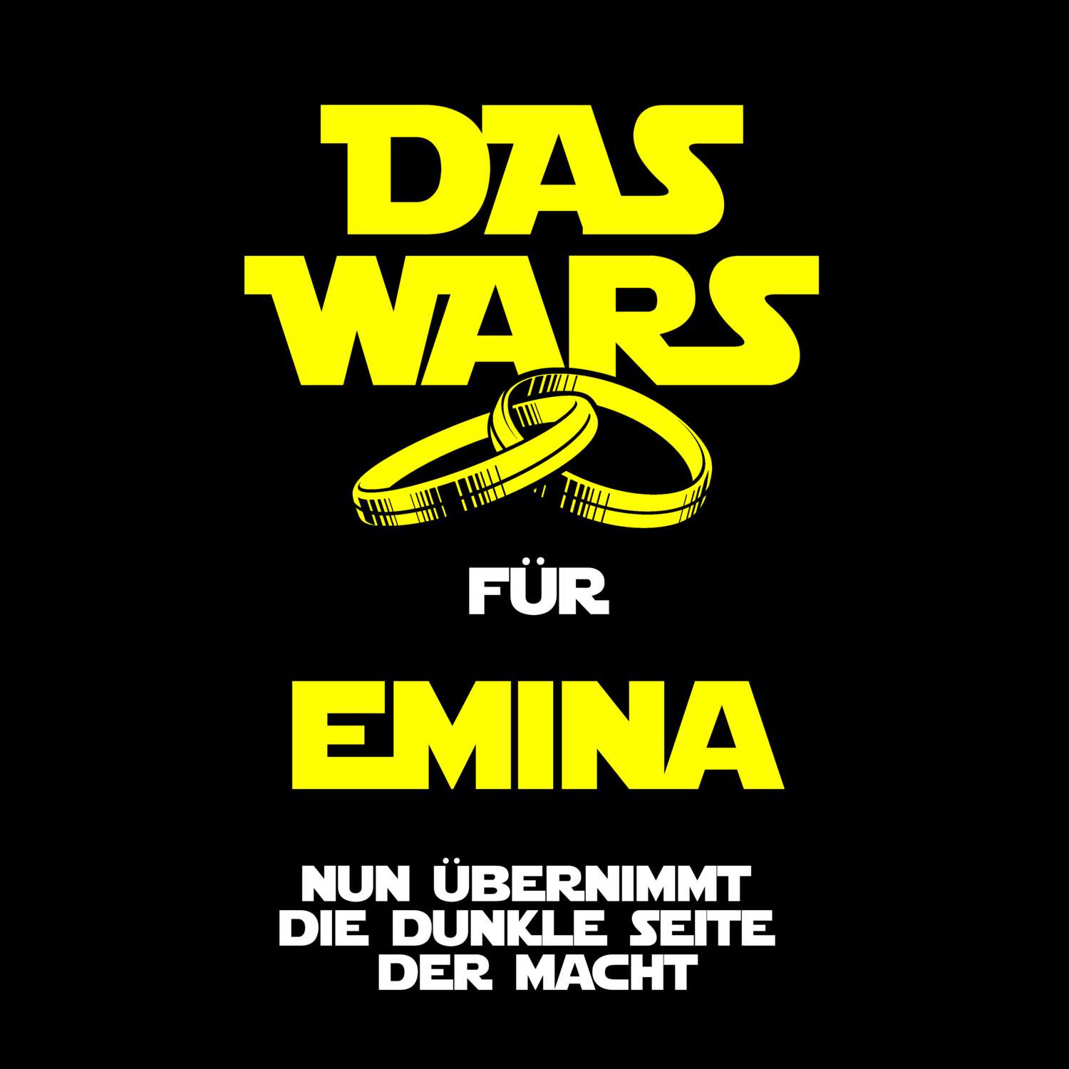 JGA T-Shirt »Das Wars« für den Namen »Emina«