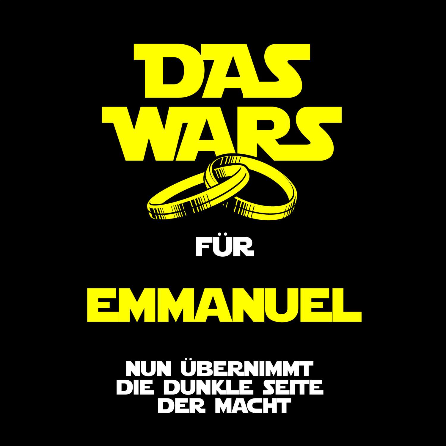 JGA T-Shirt »Das Wars« für den Namen »Emmanuel«