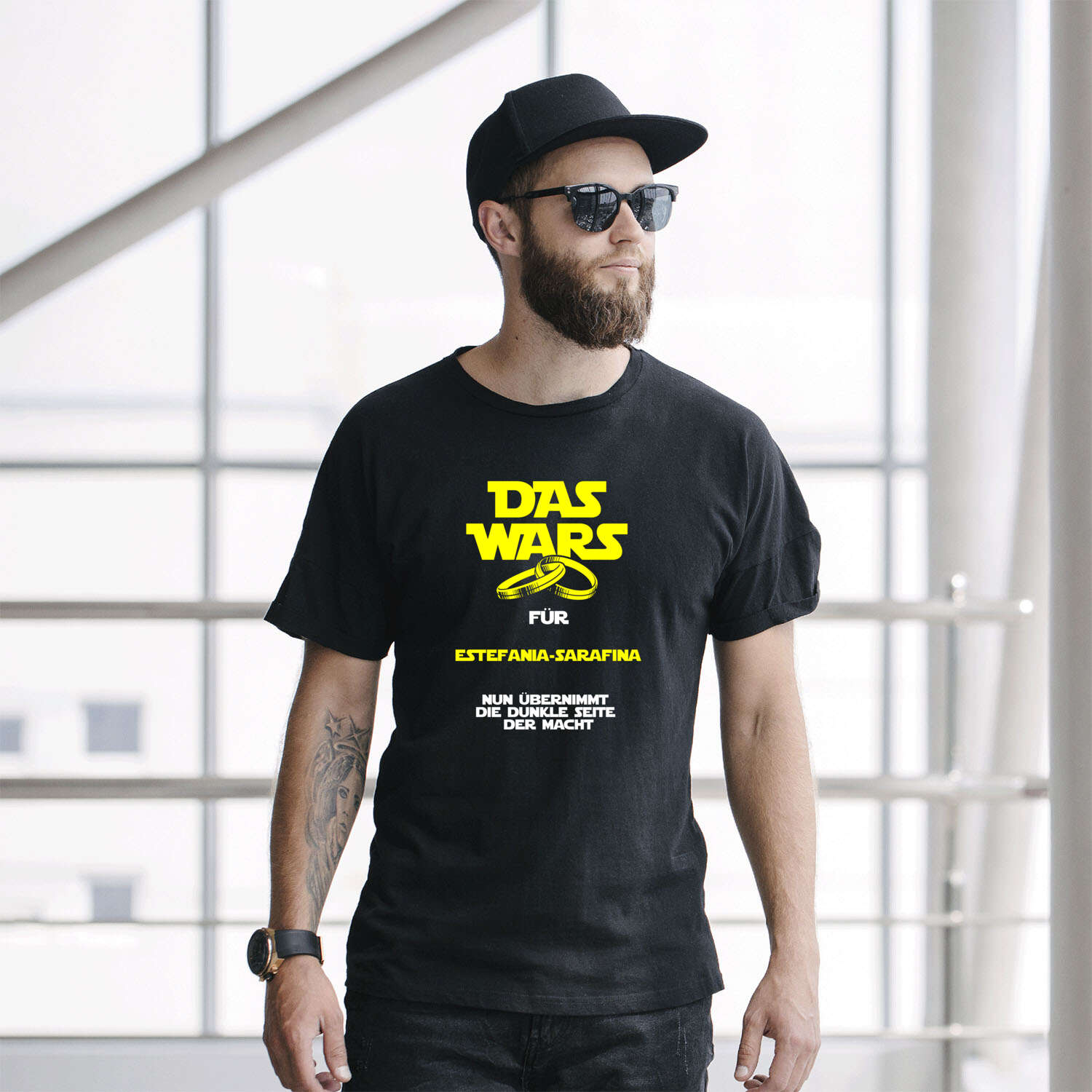 JGA T-Shirt »Das Wars« für den Namen »Estefania-Sarafina«