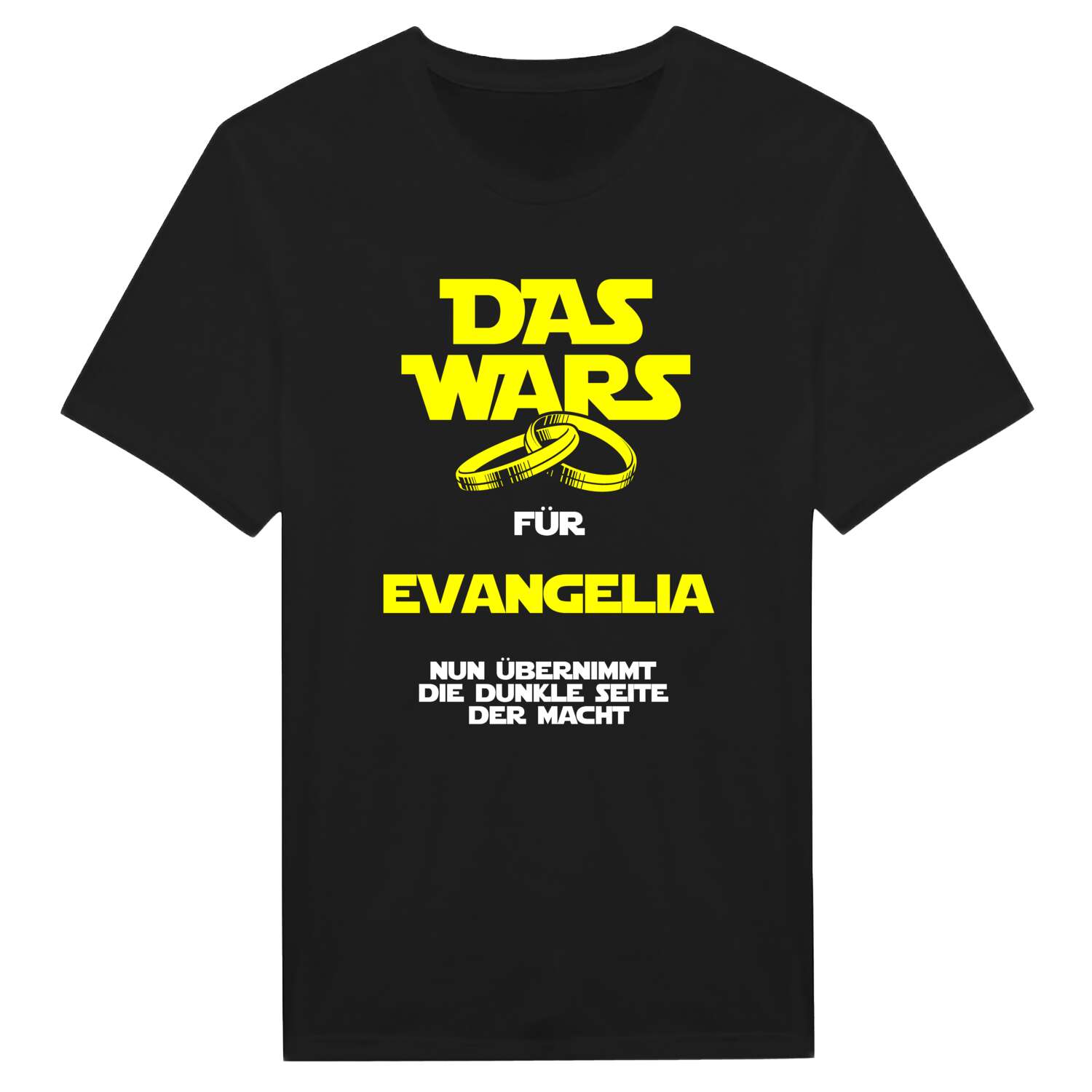 JGA T-Shirt »Das Wars« für den Namen »Evangelia«