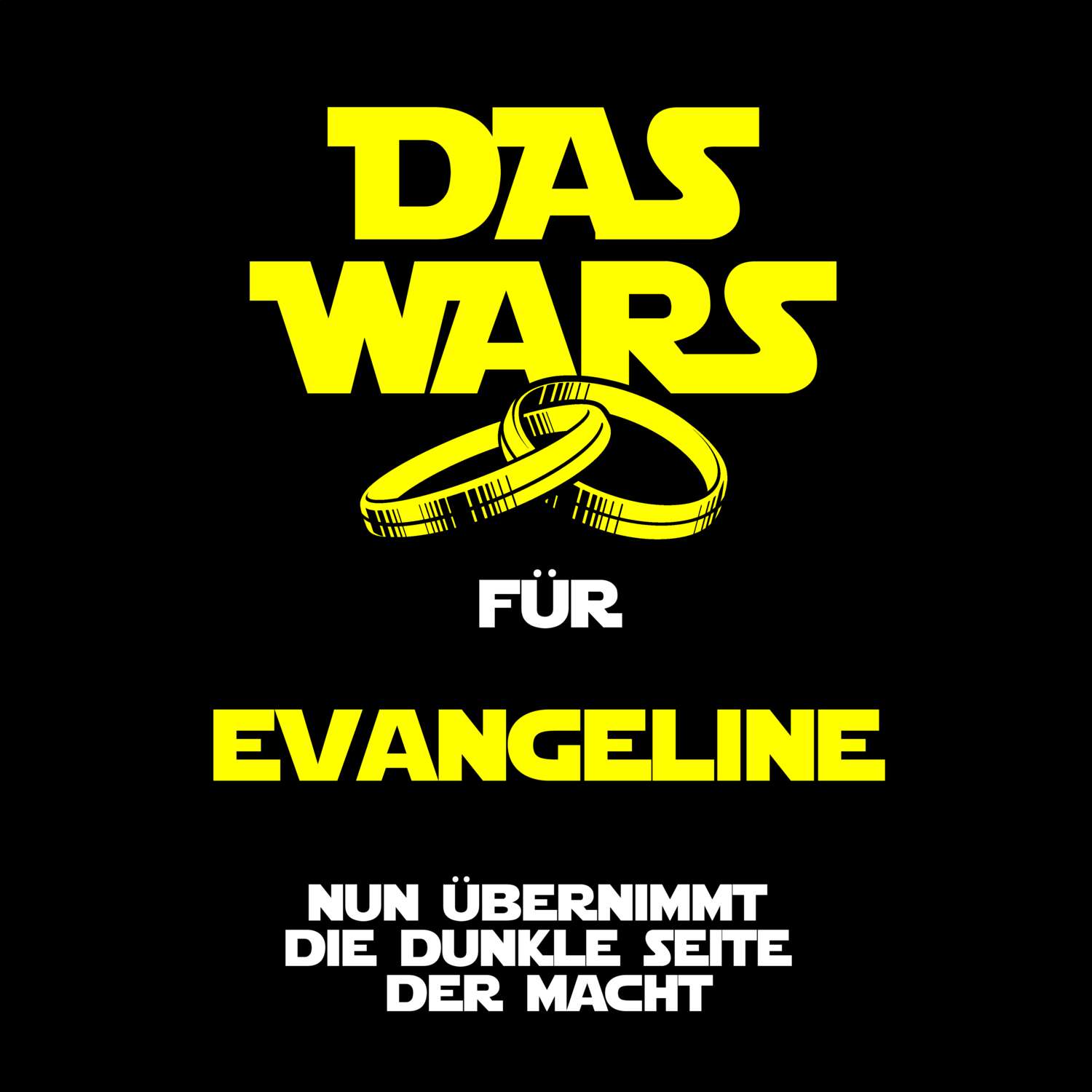 JGA T-Shirt »Das Wars« für den Namen »Evangeline«