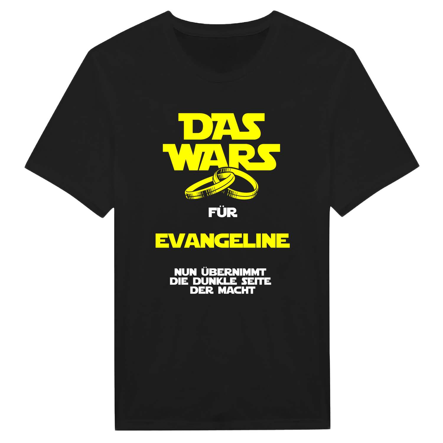 JGA T-Shirt »Das Wars« für den Namen »Evangeline«