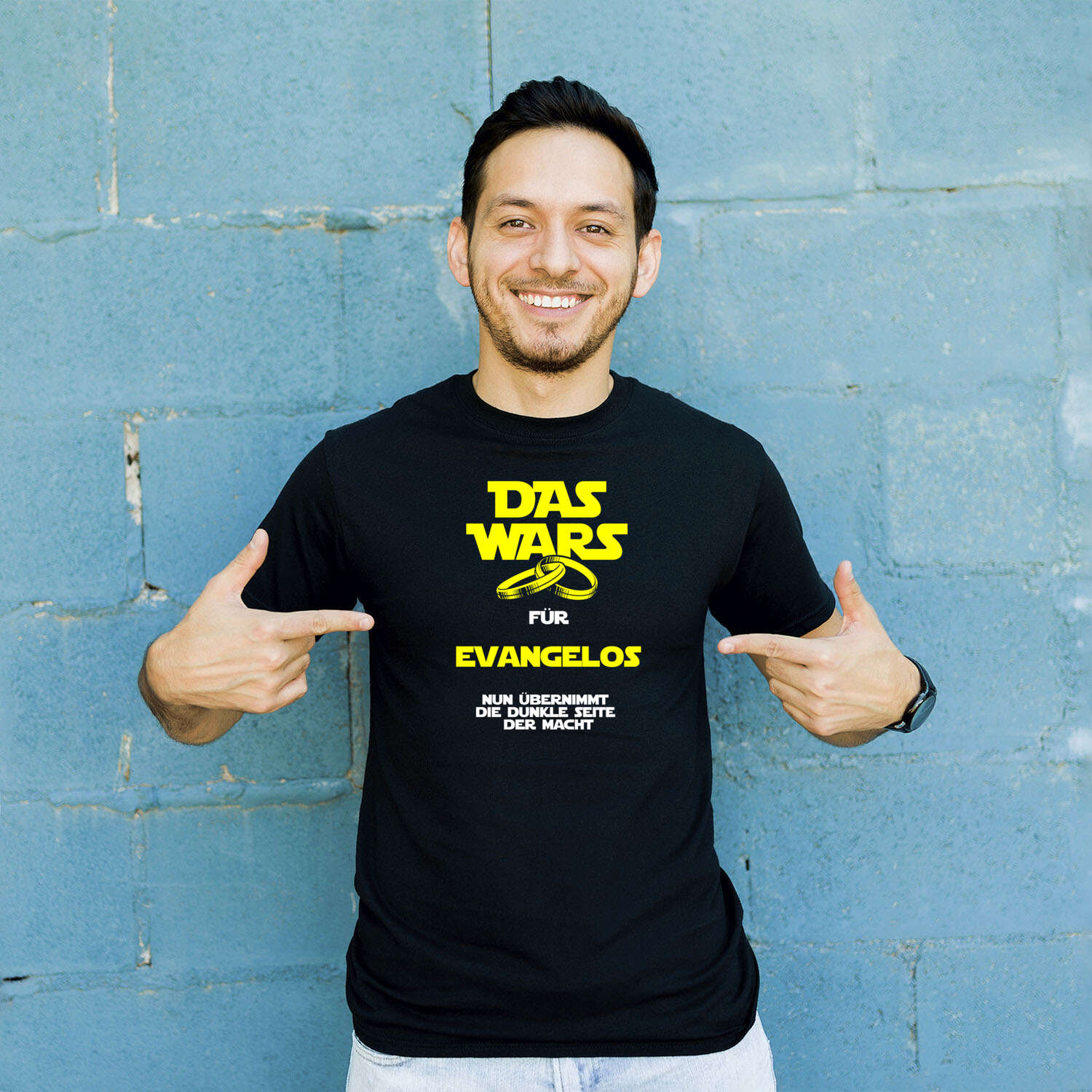 JGA T-Shirt »Das Wars« für den Namen »Evangelos«