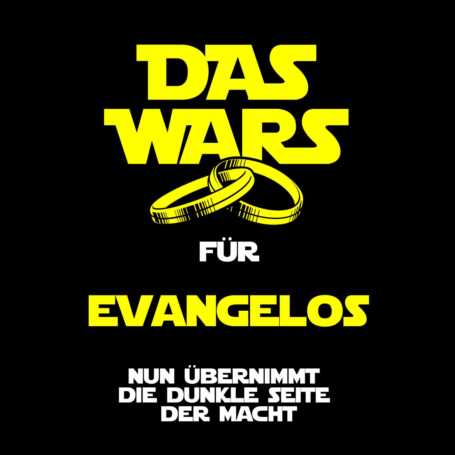 JGA T-Shirt »Das Wars« für den Namen »Evangelos«