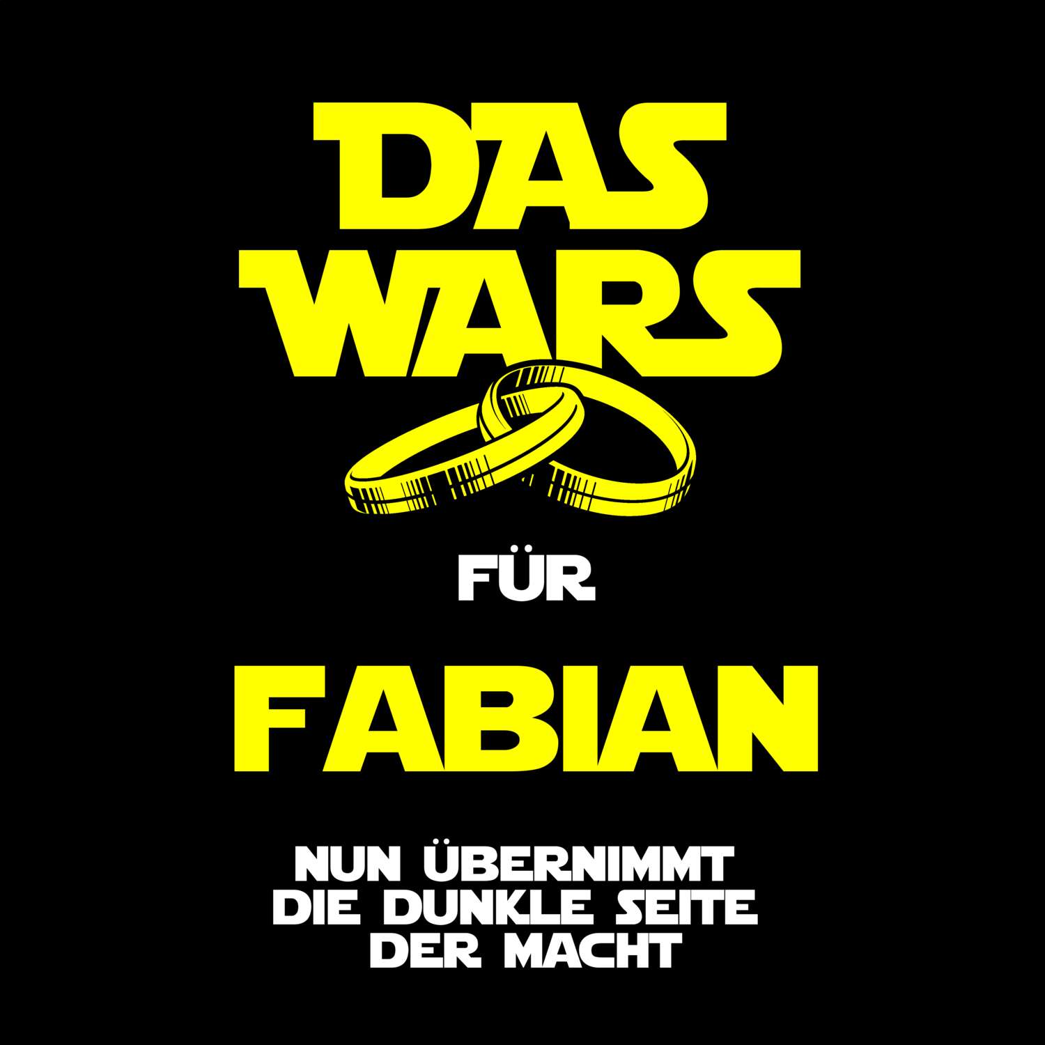 JGA T-Shirt »Das Wars« für den Namen »Fabian«