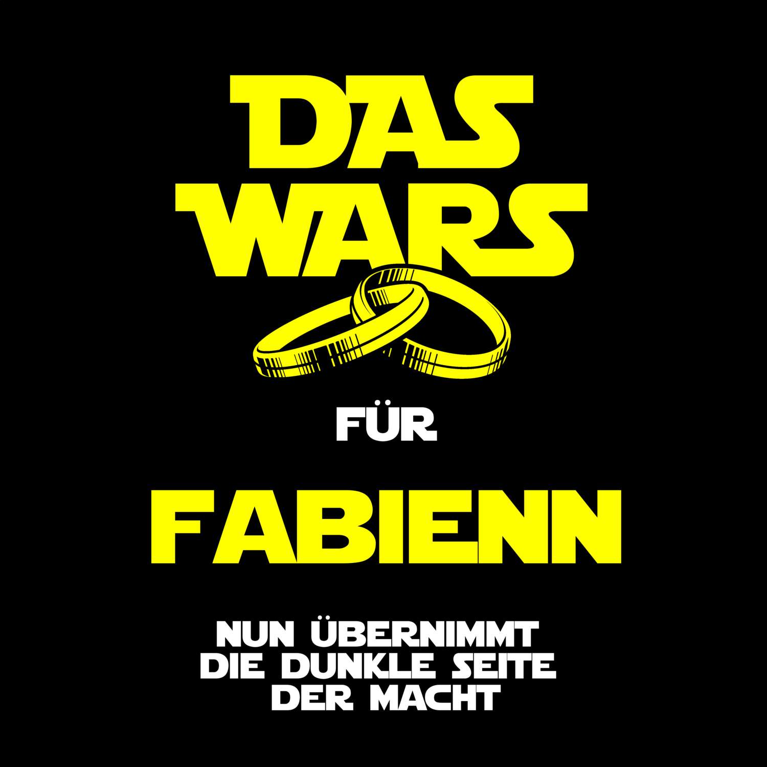 JGA T-Shirt »Das Wars« für den Namen »Fabienn«