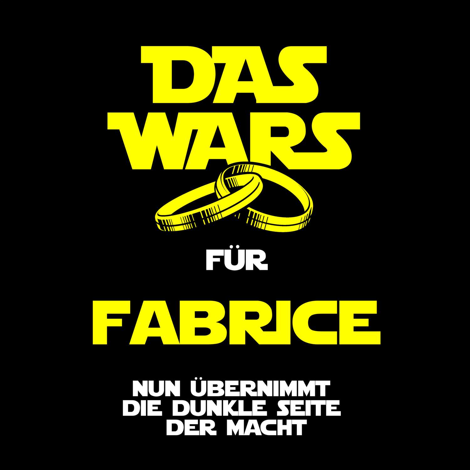 JGA T-Shirt »Das Wars« für den Namen »Fabrice«