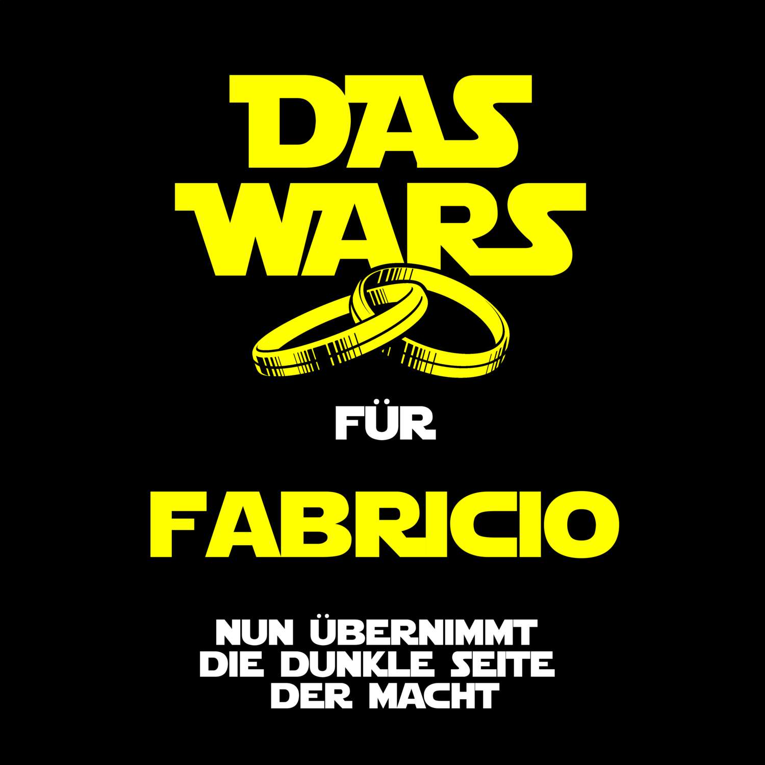 JGA T-Shirt »Das Wars« für den Namen »Fabricio«