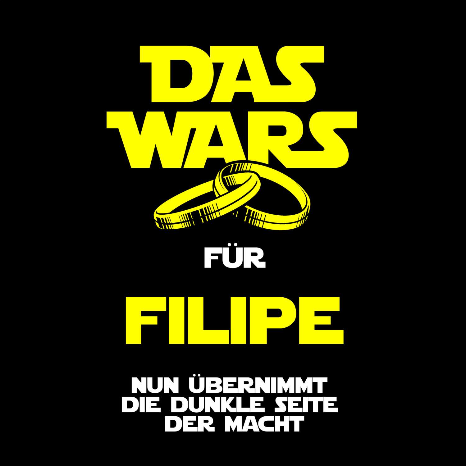 JGA T-Shirt »Das Wars« für den Namen »Filipe«