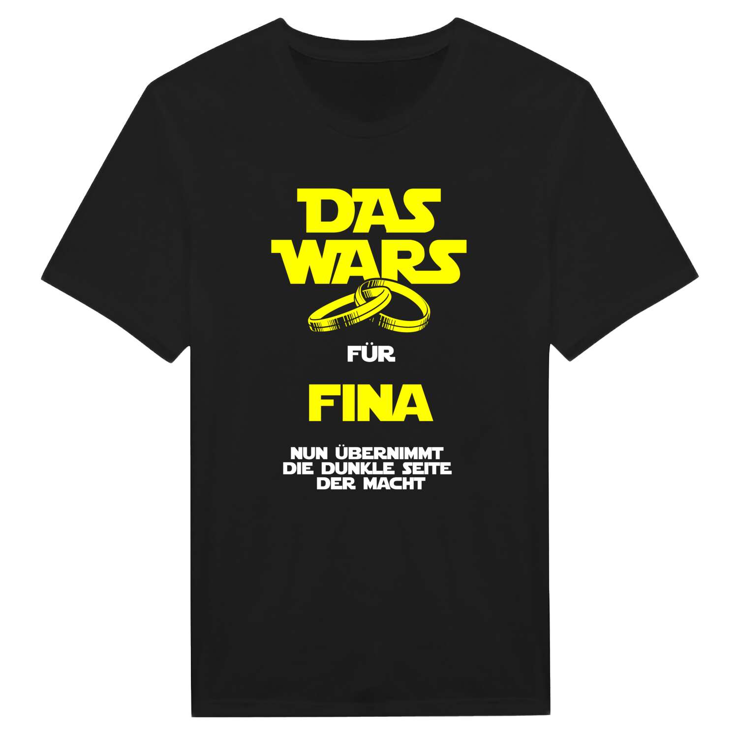 JGA T-Shirt »Das Wars« für den Namen »Fina«