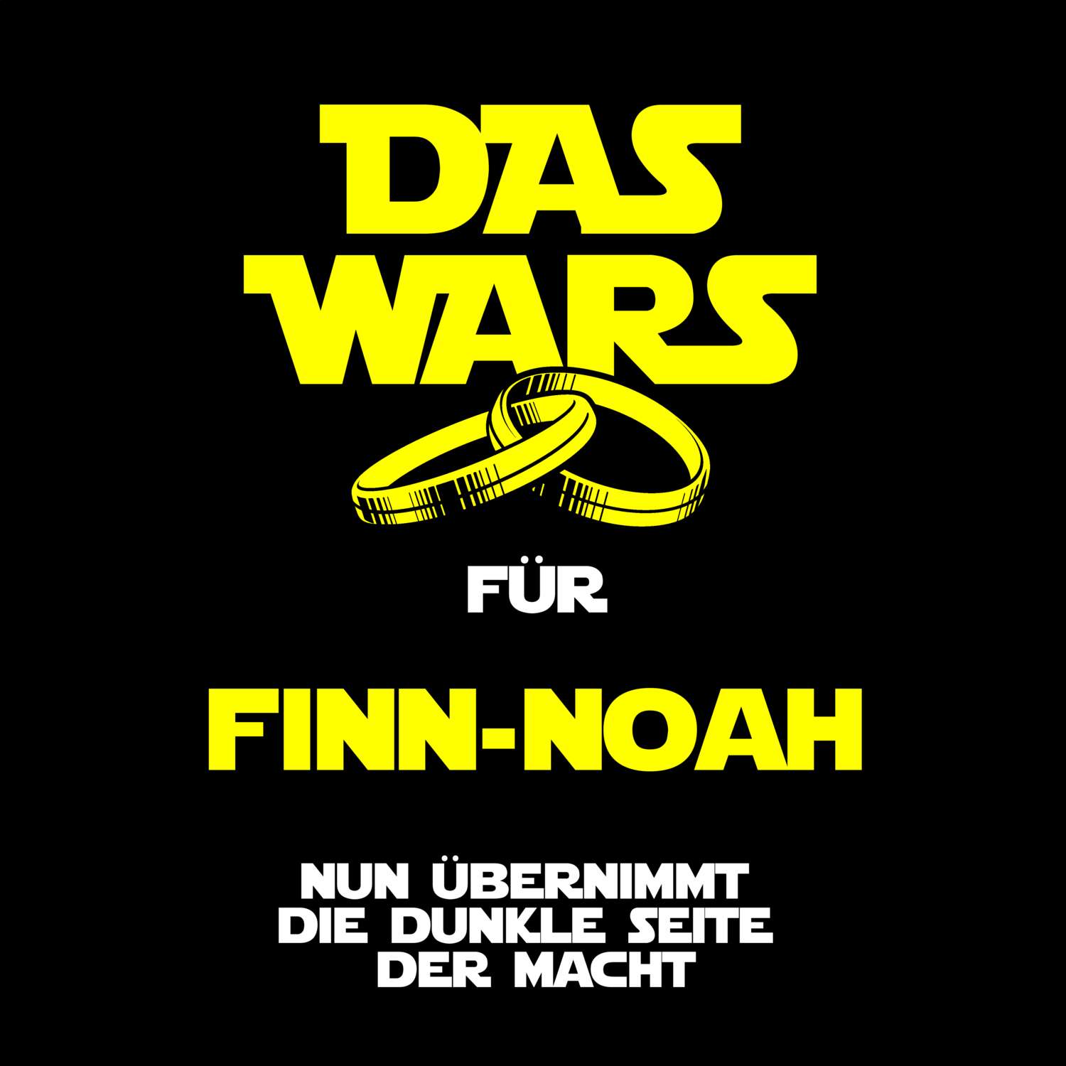 JGA T-Shirt »Das Wars« für den Namen »Finn-Noah«