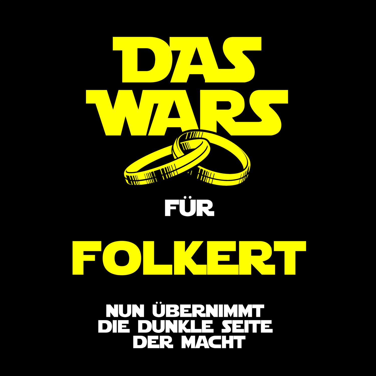 JGA T-Shirt »Das Wars« für den Namen »Folkert«