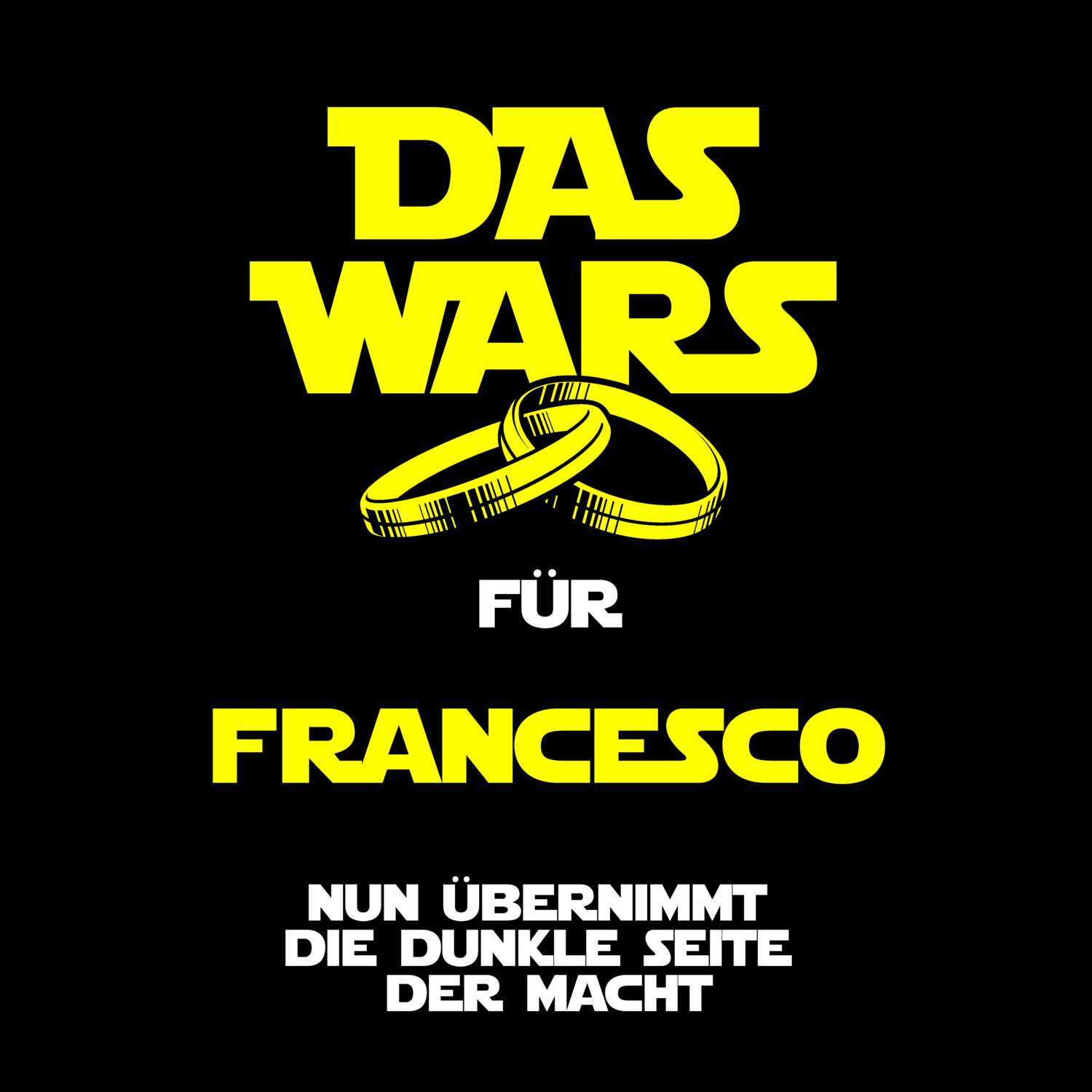 JGA T-Shirt »Das Wars« für den Namen »Francesco«