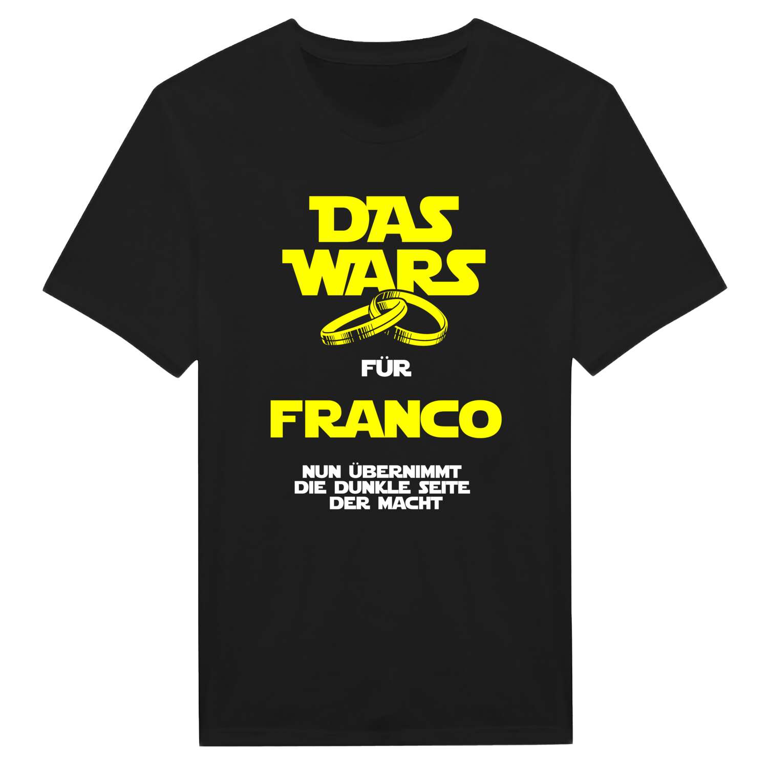 JGA T-Shirt »Das Wars« für den Namen »Franco«