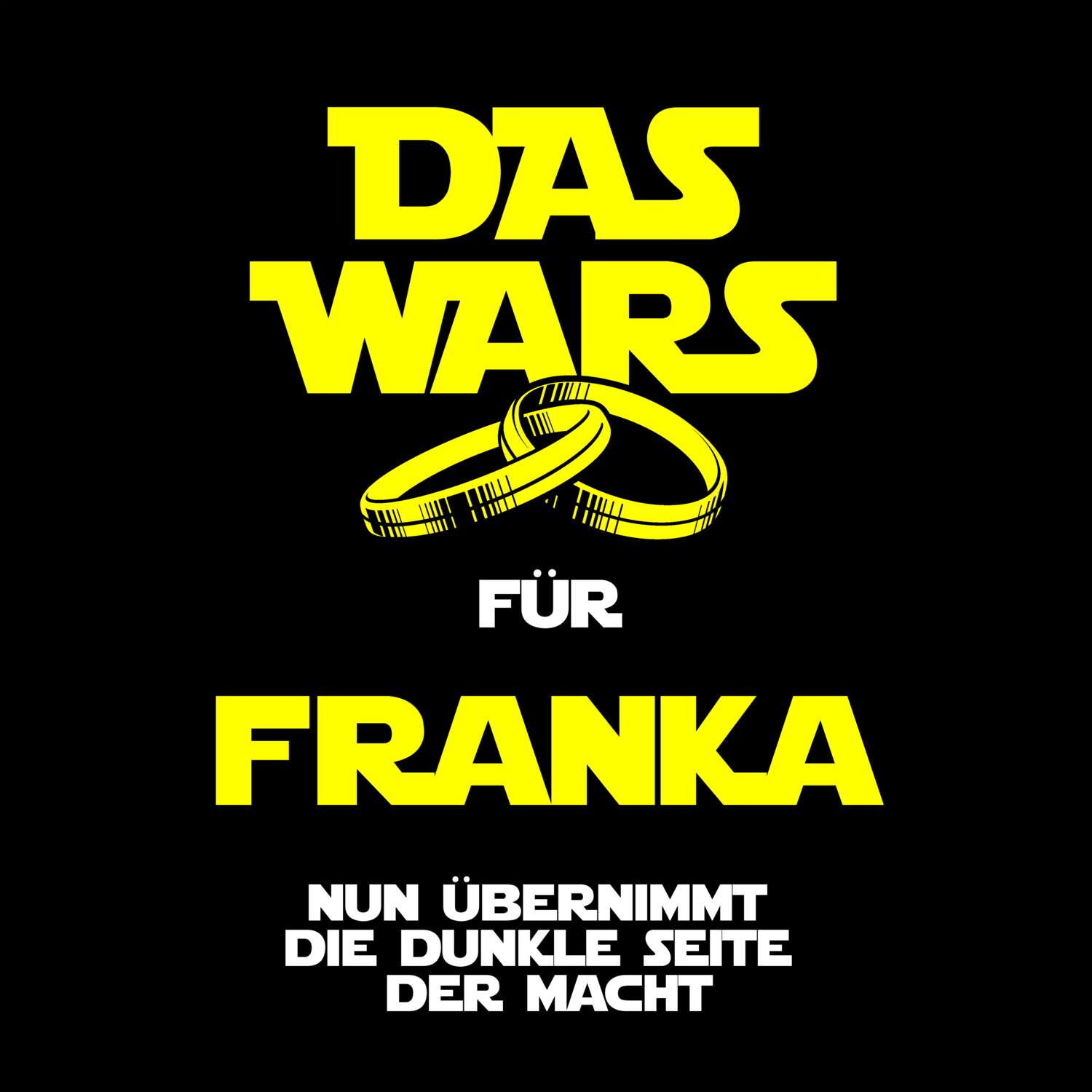 JGA T-Shirt »Das Wars« für den Namen »Franka«