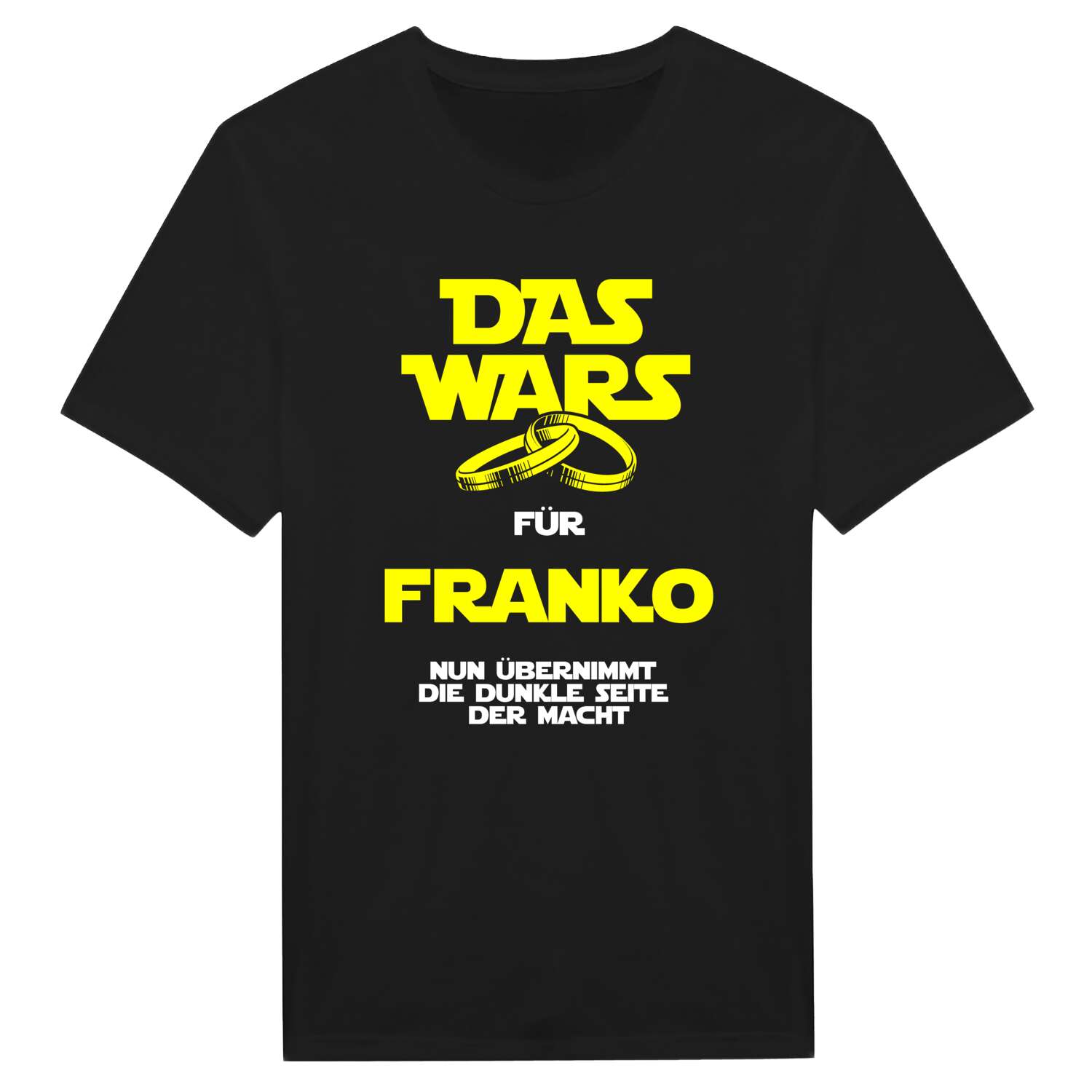 JGA T-Shirt »Das Wars« für den Namen »Franko«