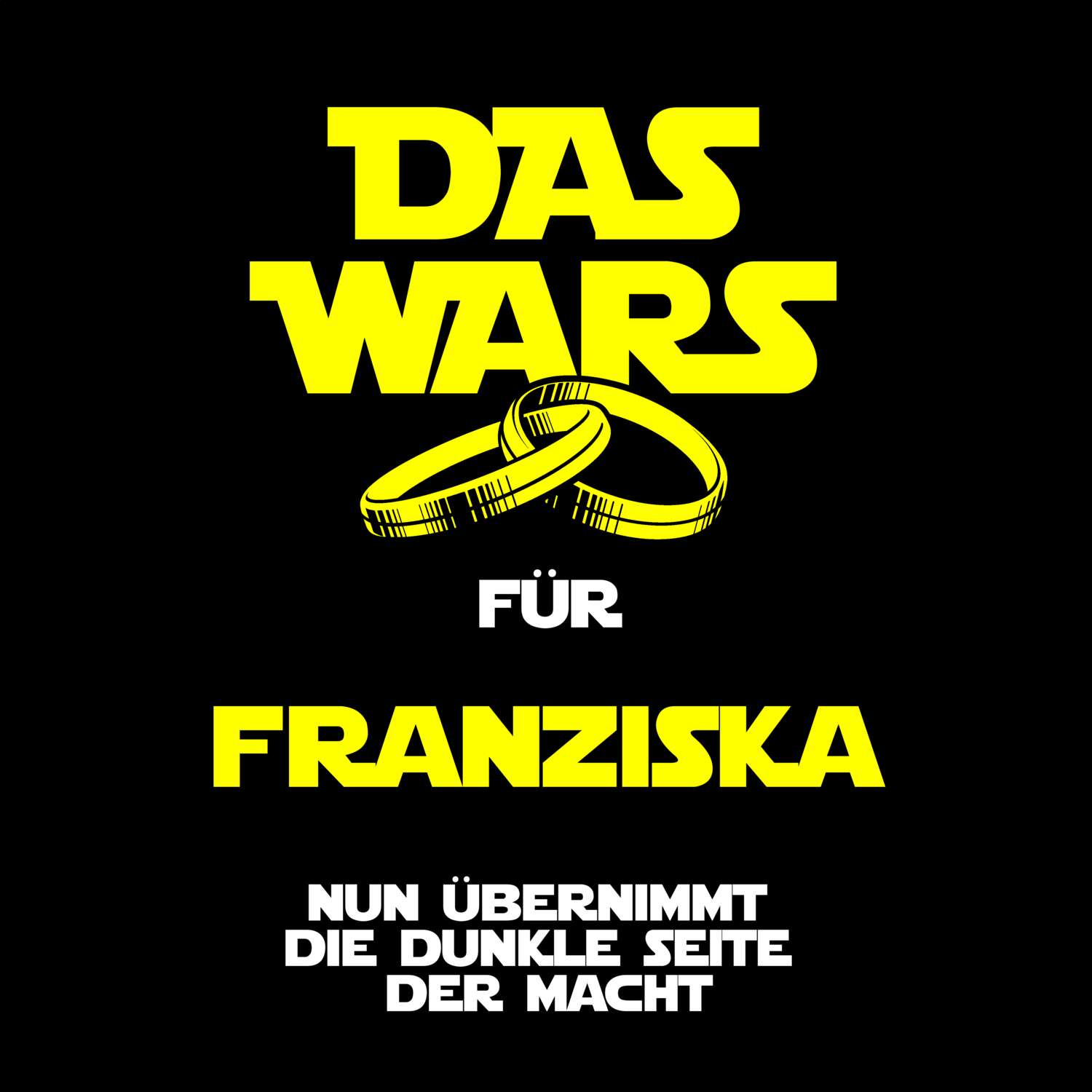 JGA T-Shirt »Das Wars« für den Namen »Franziska«