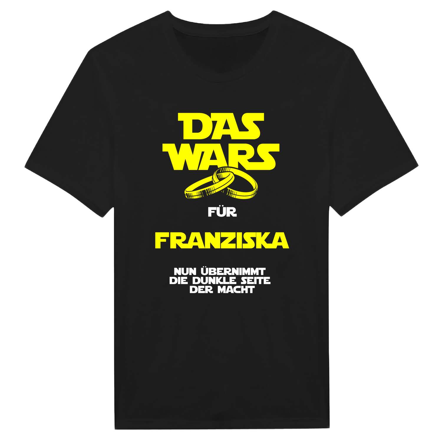 JGA T-Shirt »Das Wars« für den Namen »Franziska«