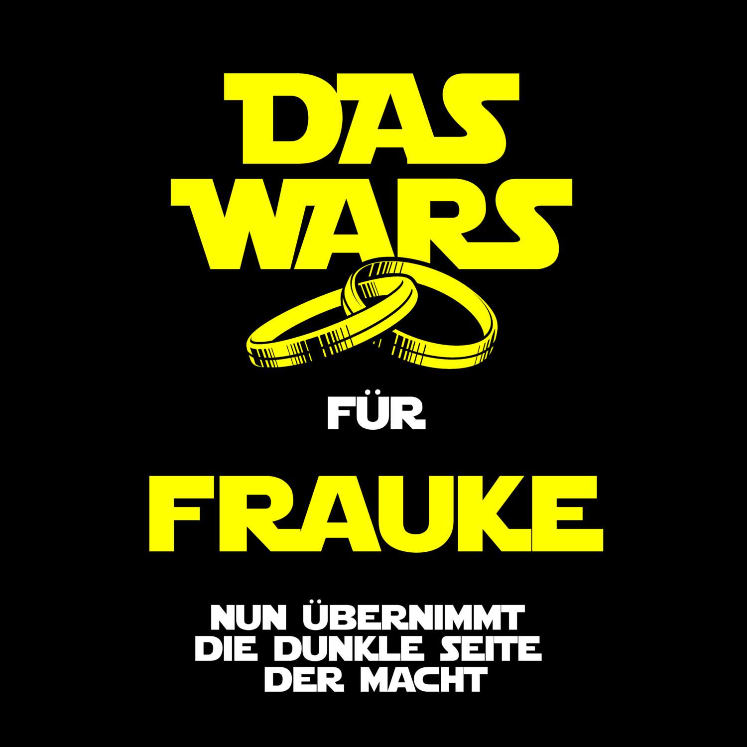 JGA T-Shirt »Das Wars« für den Namen »Frauke«