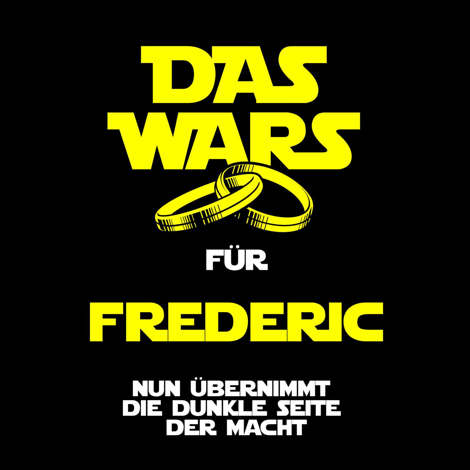 JGA T-Shirt »Das Wars« für den Namen »Frederic«