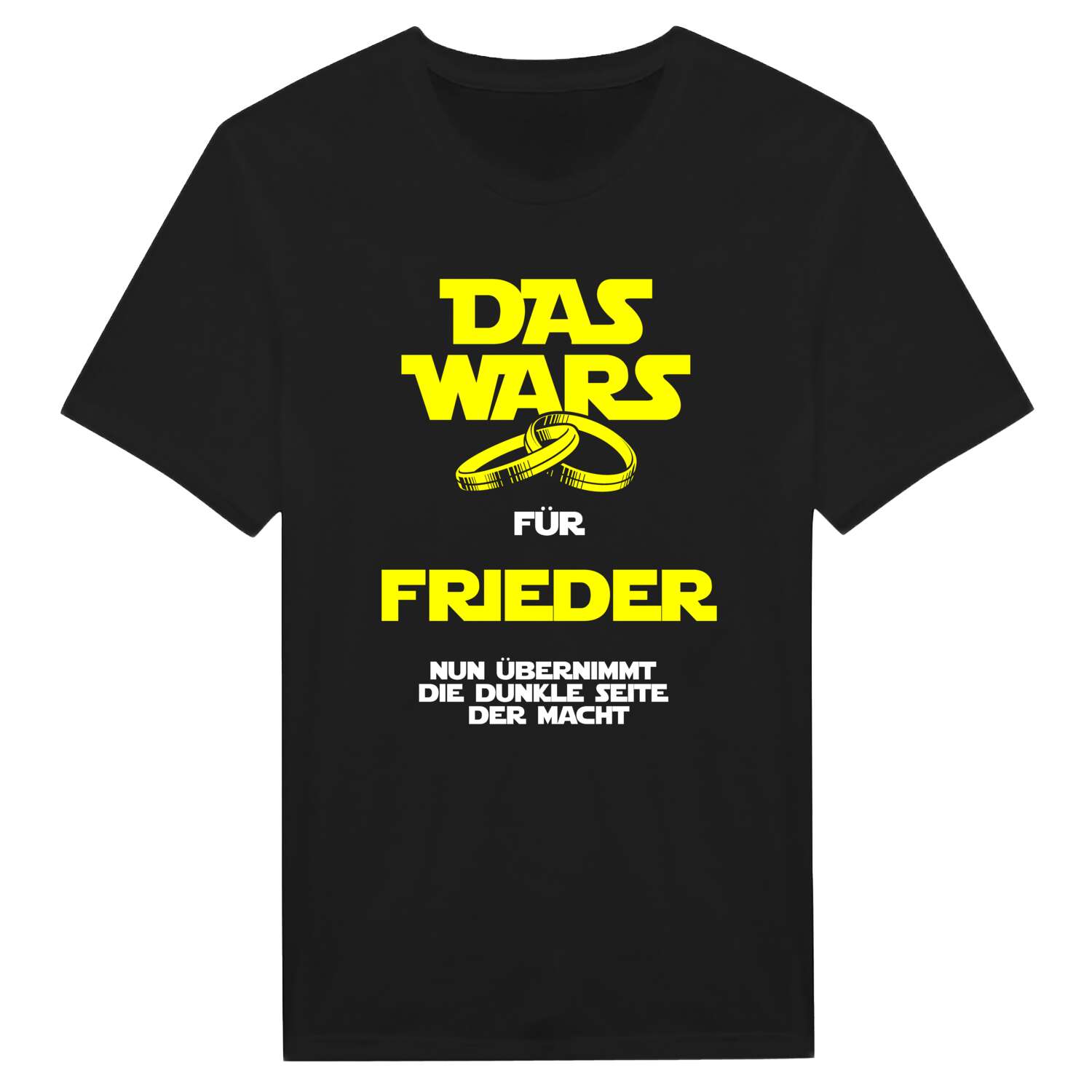 JGA T-Shirt »Das Wars« für den Namen »Frieder«