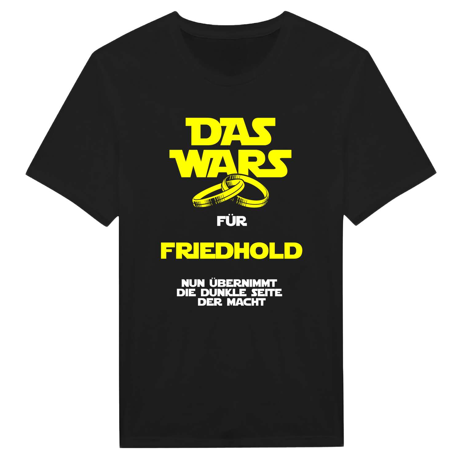 JGA T-Shirt »Das Wars« für den Namen »Friedhold«