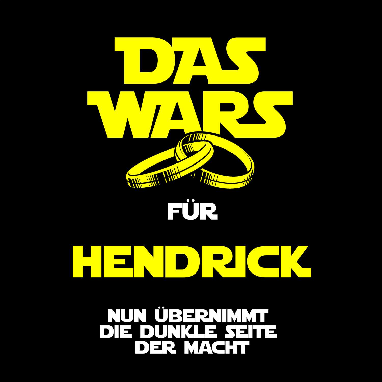 JGA T-Shirt »Das Wars« für den Namen »Hendrick«