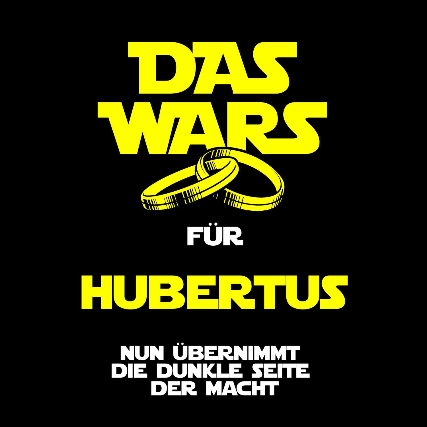 JGA T-Shirt »Das Wars« für den Namen »Hubertus«