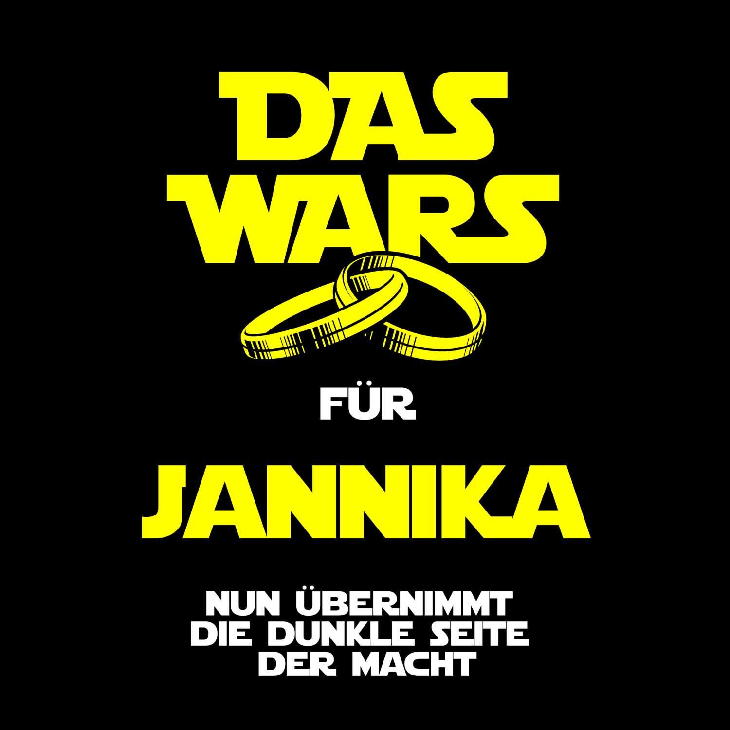 JGA T-Shirt »Das Wars« für den Namen »Jannika«