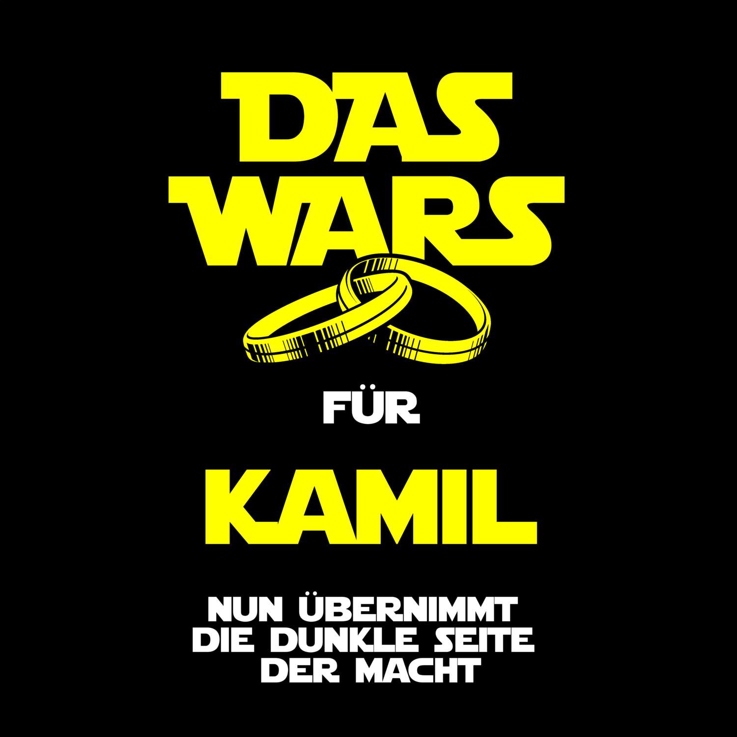 JGA T-Shirt »Das Wars« für den Namen »Kamil«