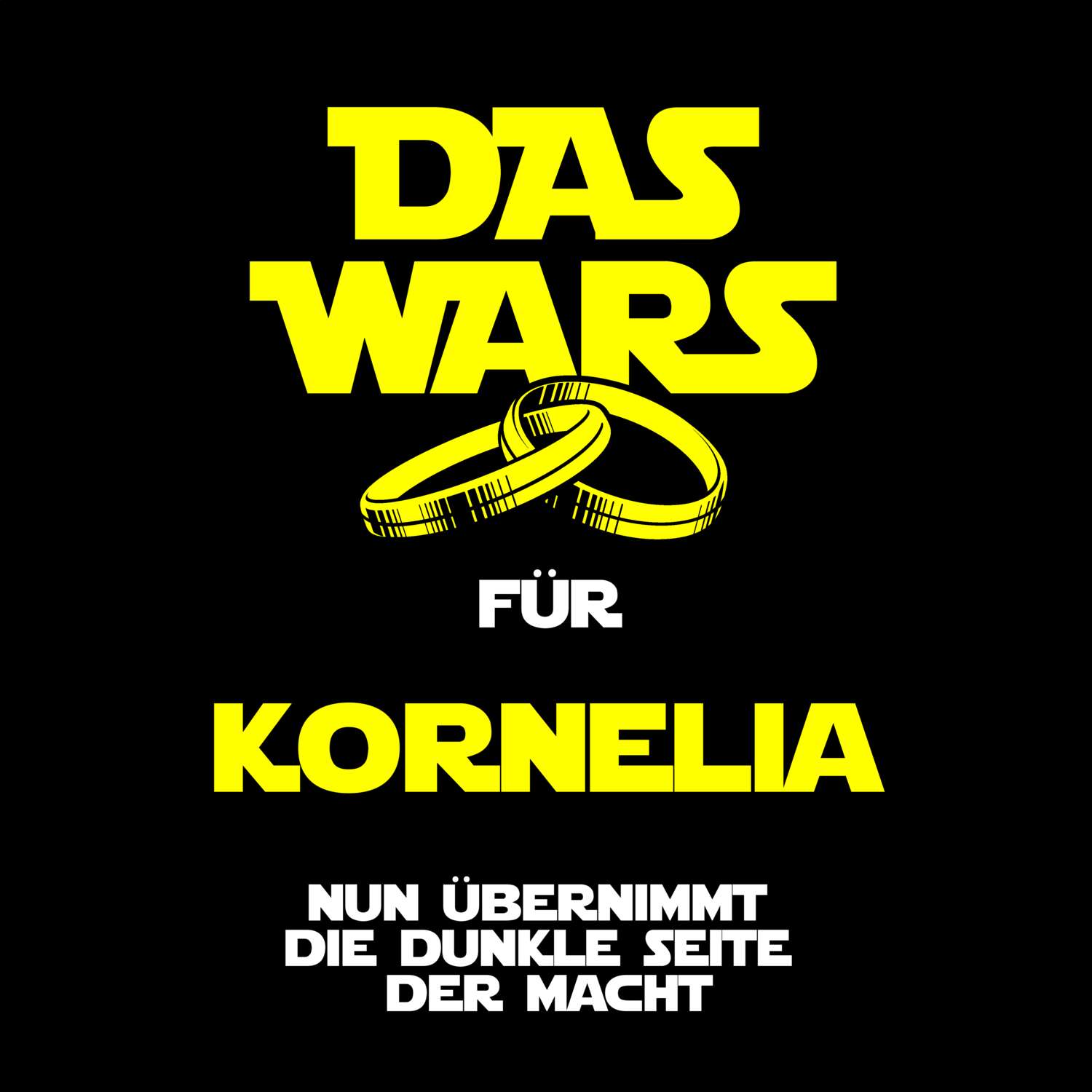 JGA T-Shirt »Das Wars« für den Namen »Kornelia«