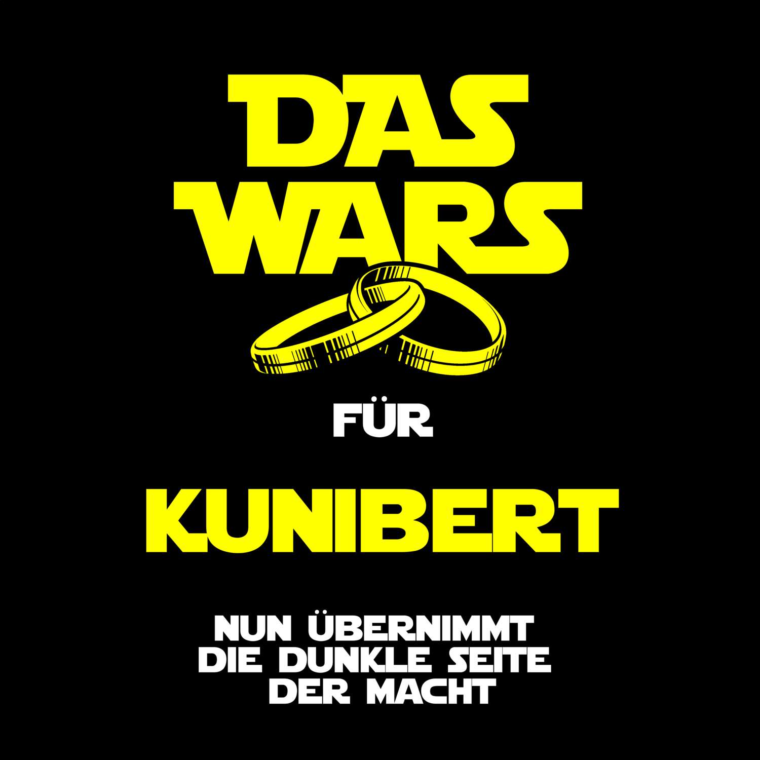 JGA T-Shirt »Das Wars« für den Namen »Kunibert«