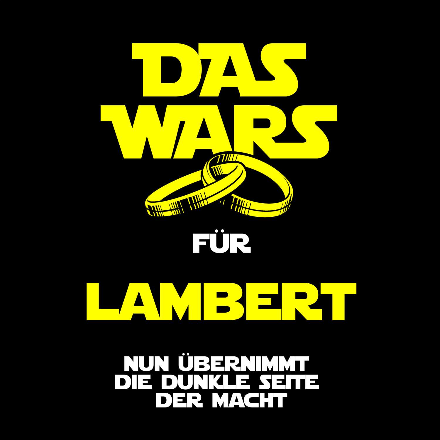 JGA T-Shirt »Das Wars« für den Namen »Lambert«
