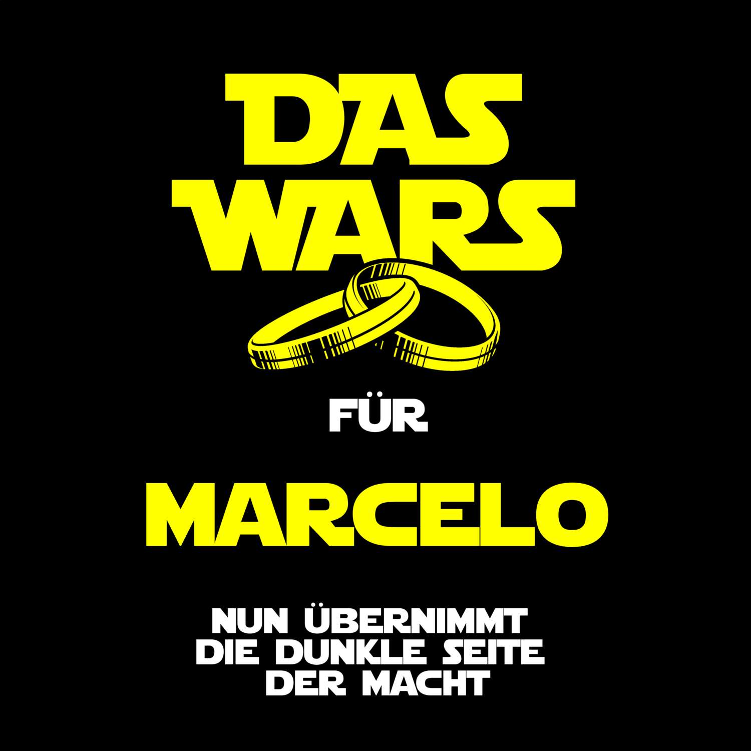 JGA T-Shirt »Das Wars« für den Namen »Marcelo«