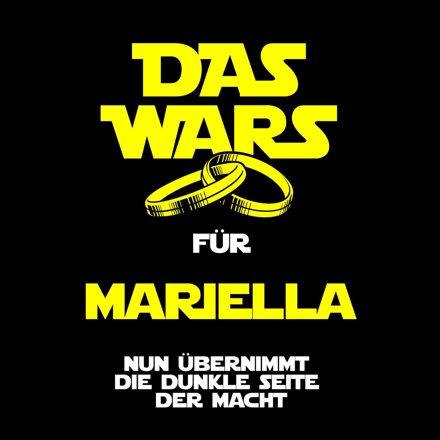 JGA T-Shirt »Das Wars« für den Namen »Mariella«